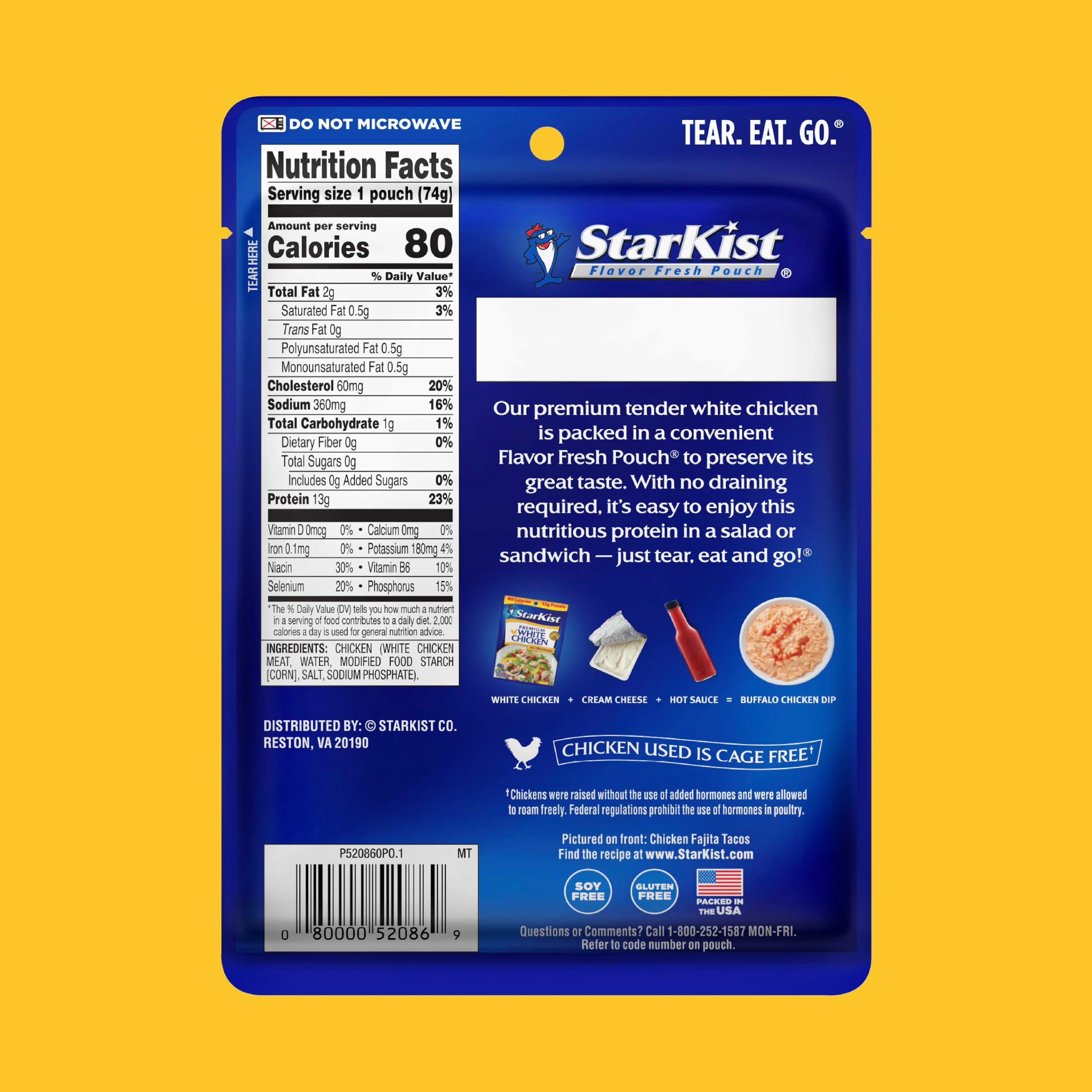 StarKist Premium White Chicken - 2.6 oz Pouch (Pack of 1) - Image 2