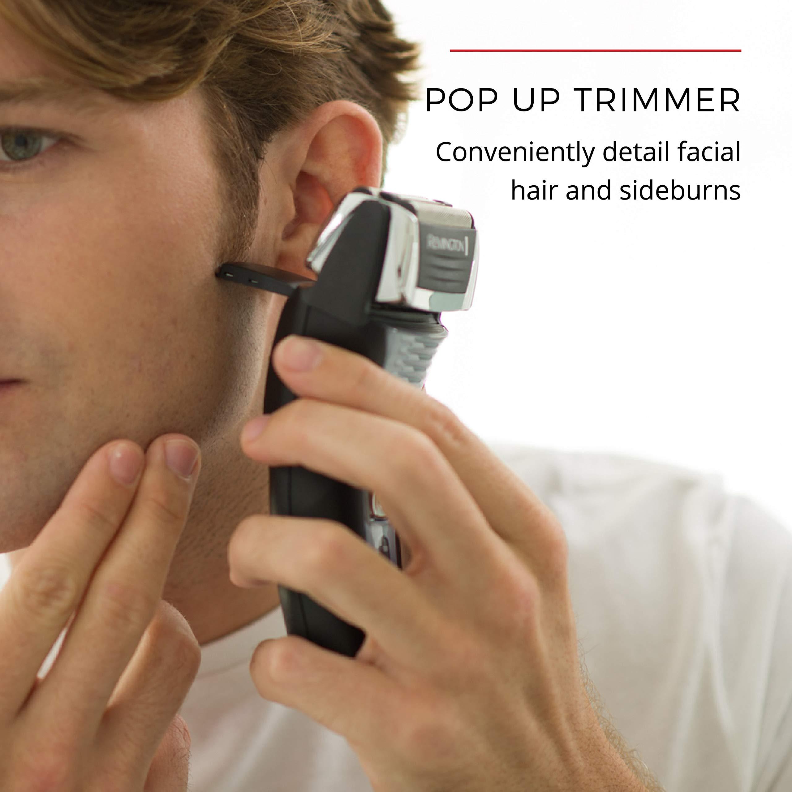 Remington F5 Power Series Foil Shaver, Electric Razor for Men, Cordless Rechargeable with Pop Up Trimmer, Pivot & FlexFoil Technology, Lightweight Handheld Design, Black - Image 5