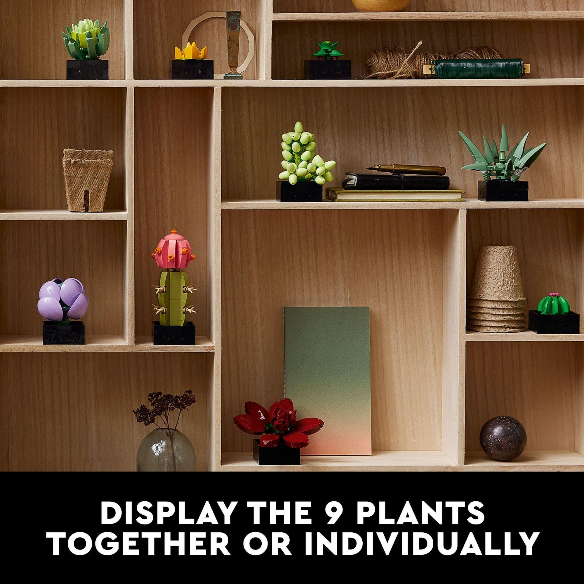 LEGO Botanicals Succulents - Artificial Indoor Plant Building Set for Home, Kitchen, Desk Decor Adults Ages 18+ - Gift for Graduation - 10309 - Image 4