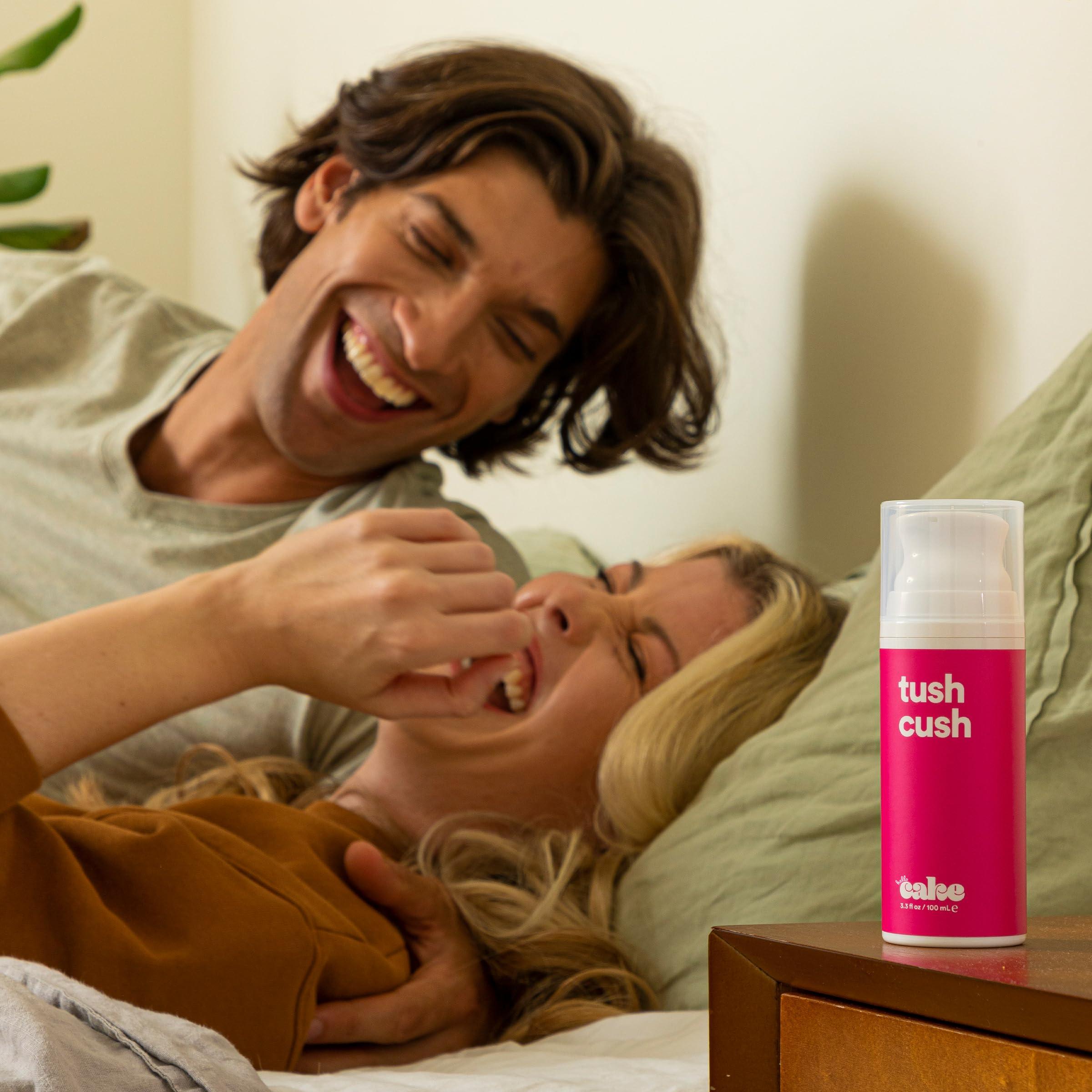 Hello Cake Tush Cush, Silicone and Water-Based Personal Lubricant, Formulated for Anal Use, Hybrid Lube for Men, Women, and Couples, 3.3 fl oz - Image 6