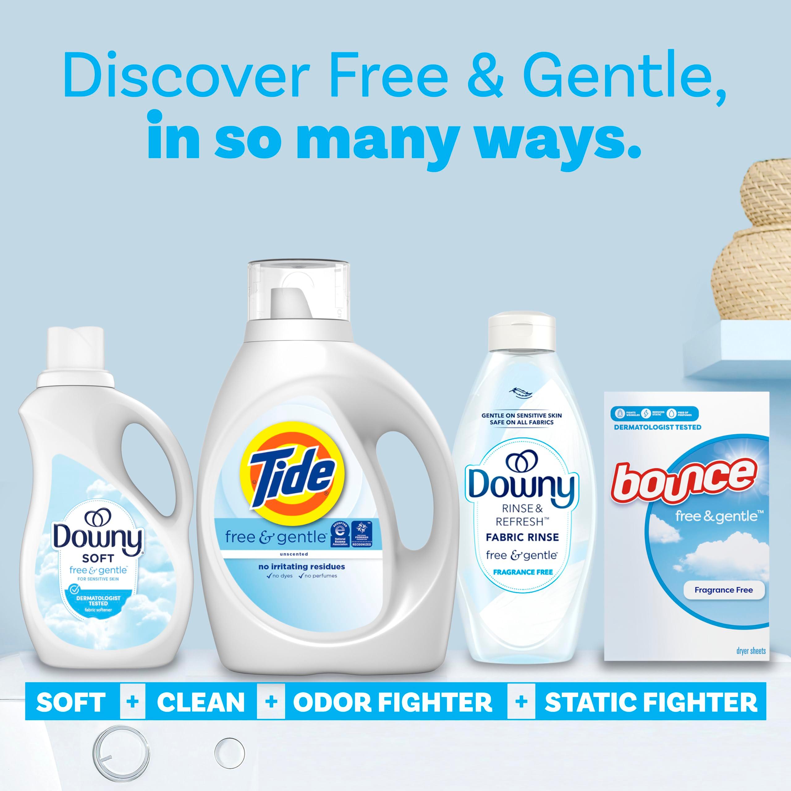 Tide Free & Gentle Liquid Laundry Detergent, 105 fl oz, 80 Loads, HE Compatible - Image 9