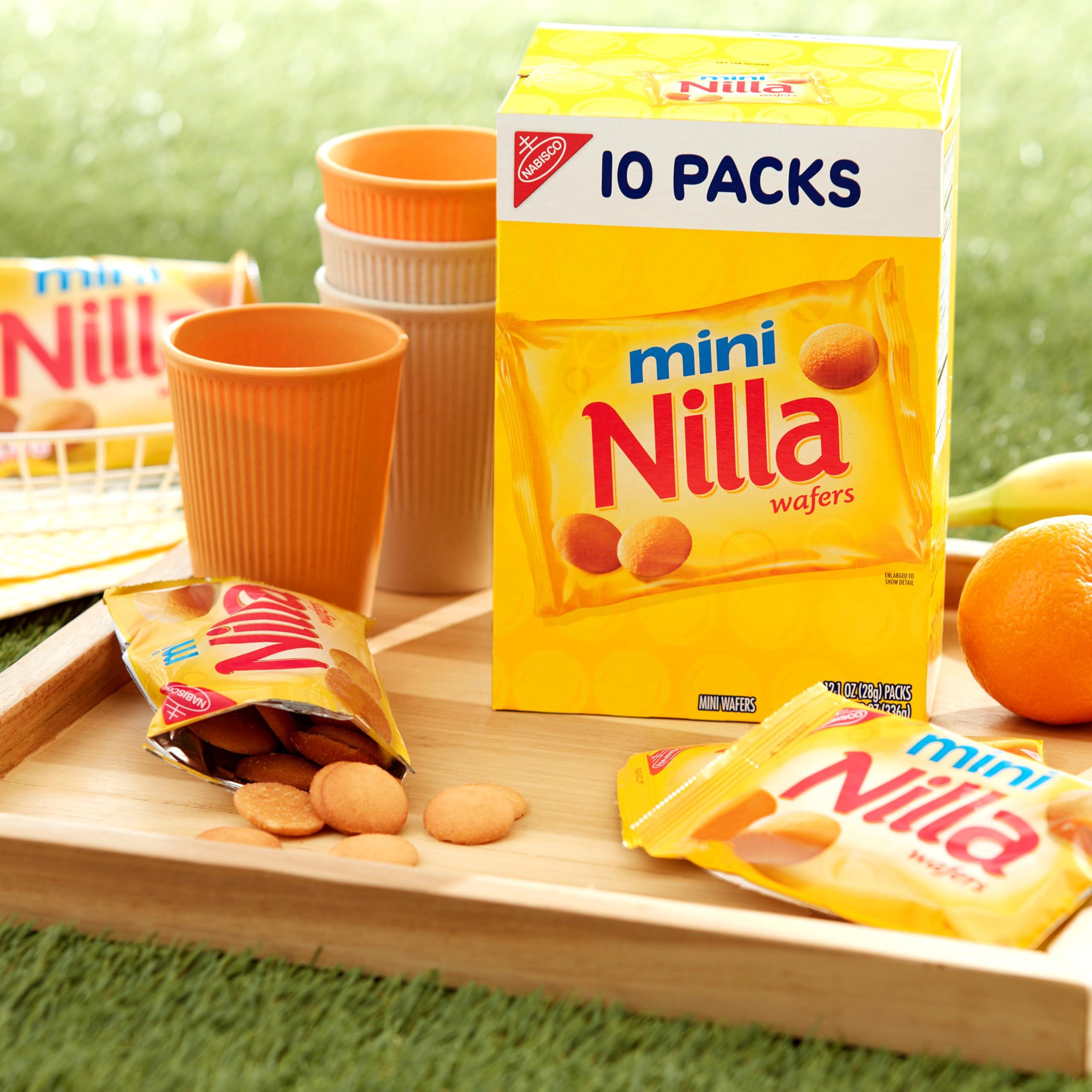 NILLA Wafers Mini Cookies, Vanilla Wafers, 10 Snack Packs - Image 10
