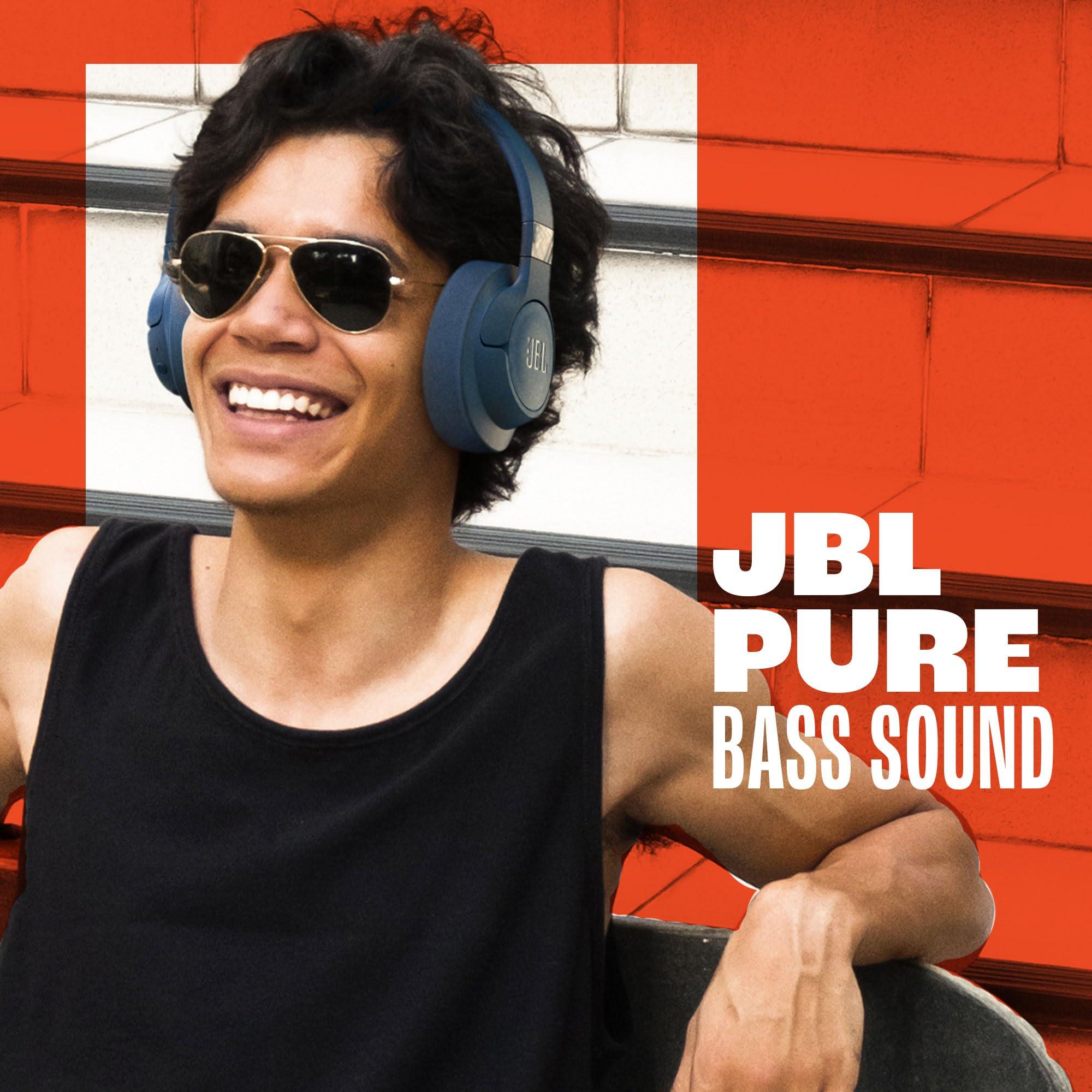 JBL Tune 720BT - Wireless Over-Ear Headphones with JBL Pure Bass Sound, Bluetooth 5.3, Up to 76H Battery Life and Speed Charge, Lightweight, Comfortable and Foldable Design (Blue) - Image 6