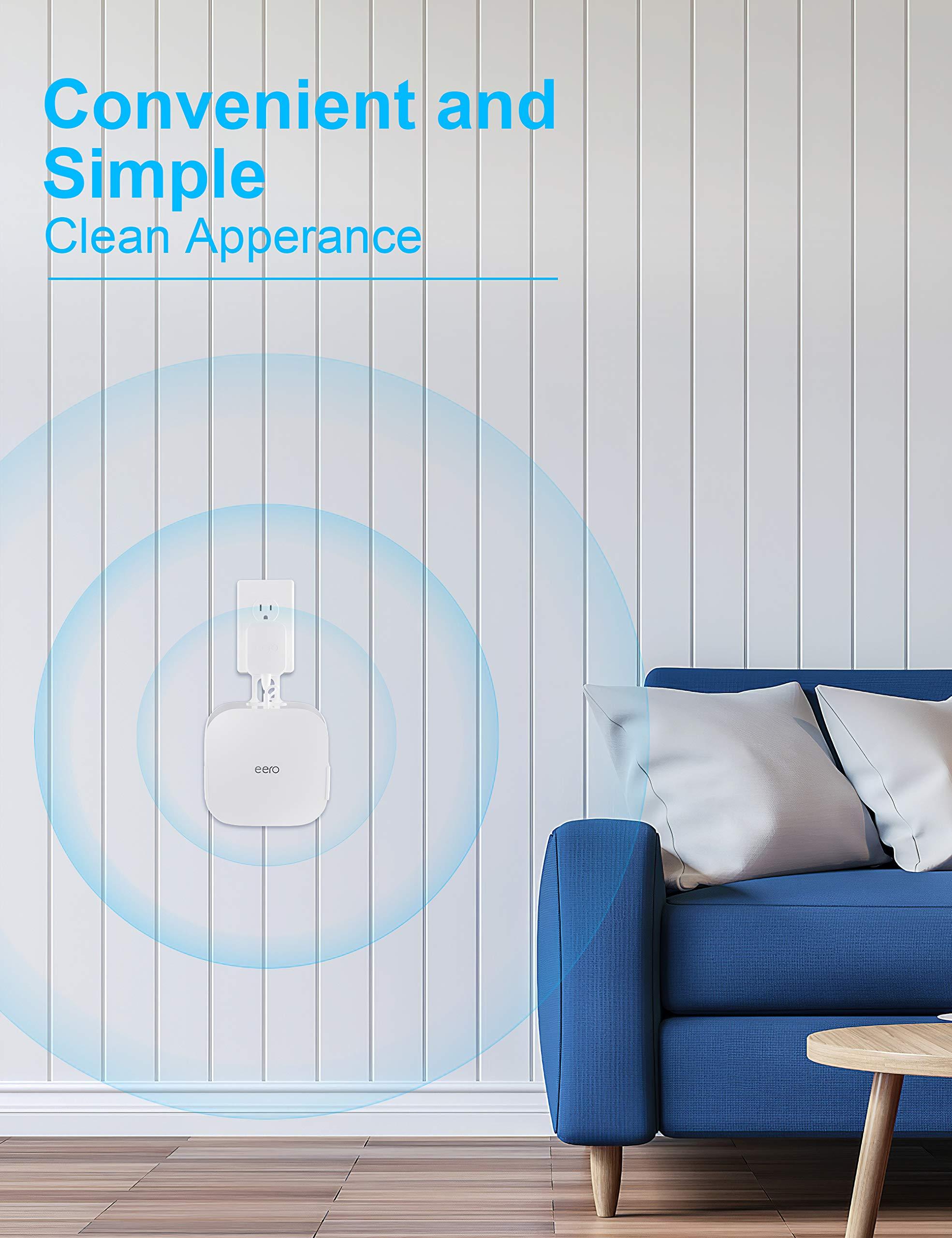 COOLWUFAN Wall Mount Holder for eero Pro 6/6E Home WiFi System - Simple and Sturdy Stand Bracket for Tri-Band Mesh Wi-Fi 6 System (White, 3 Pack) - Image 6