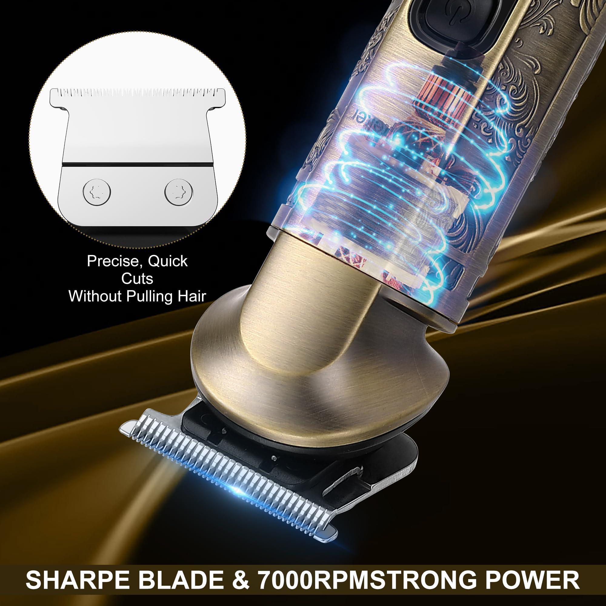 Hatteker Professional Hair Clipper Electric Razor Foil Shavers for Men Body Nose Ear Hair Grooming Kit with Triple Blades Cordless Waterproof - Image 7
