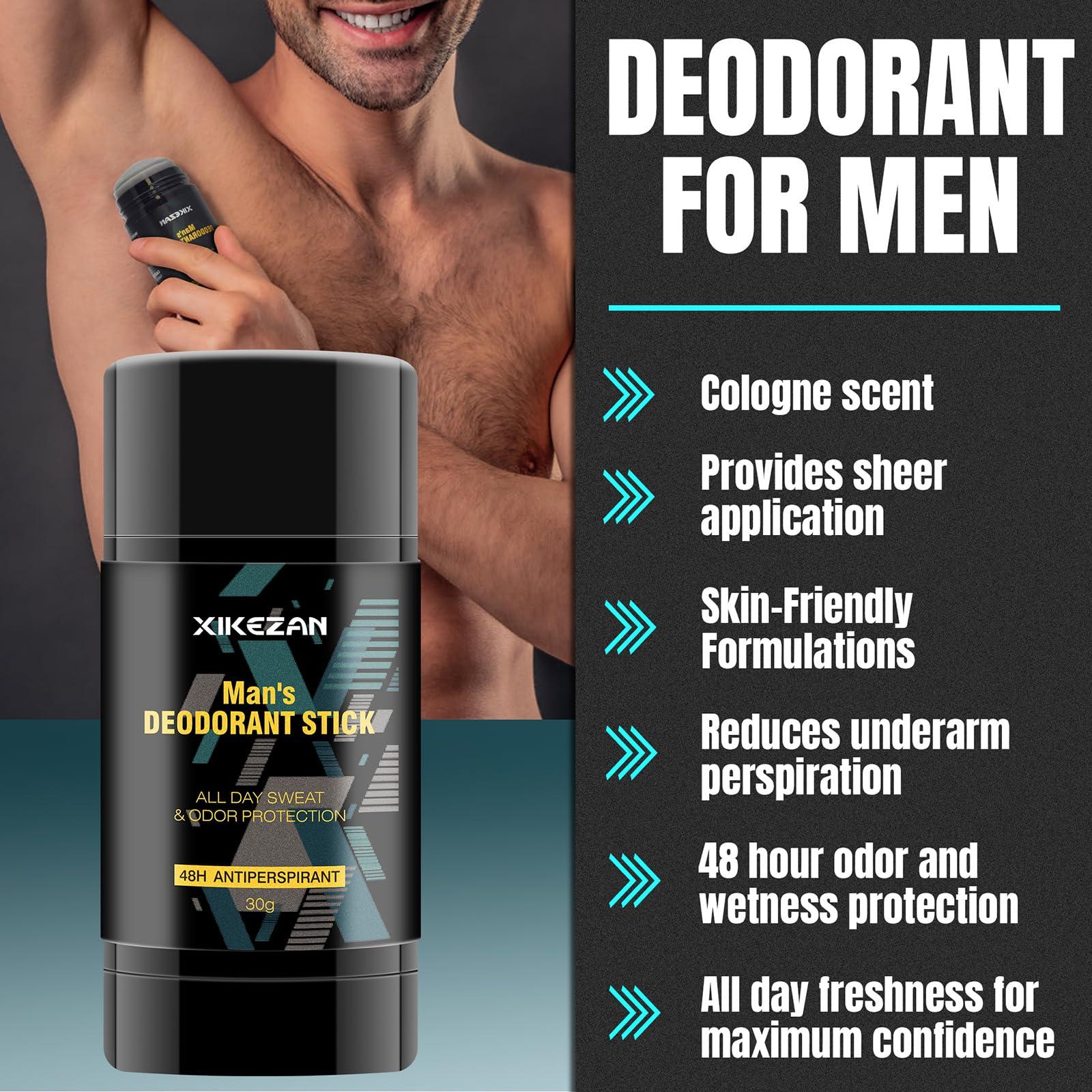 Gifts for Men,Mens Body Wash Gift Set Cleansing & Hydrating Skin w/Face Wash,Deodorant,Sandalwood & Cologne 3 in 1 Hair,Face & Body Wash,Mens Stocking Stuffers Christmas Gifts for Men Him Dad Husband - Image 7