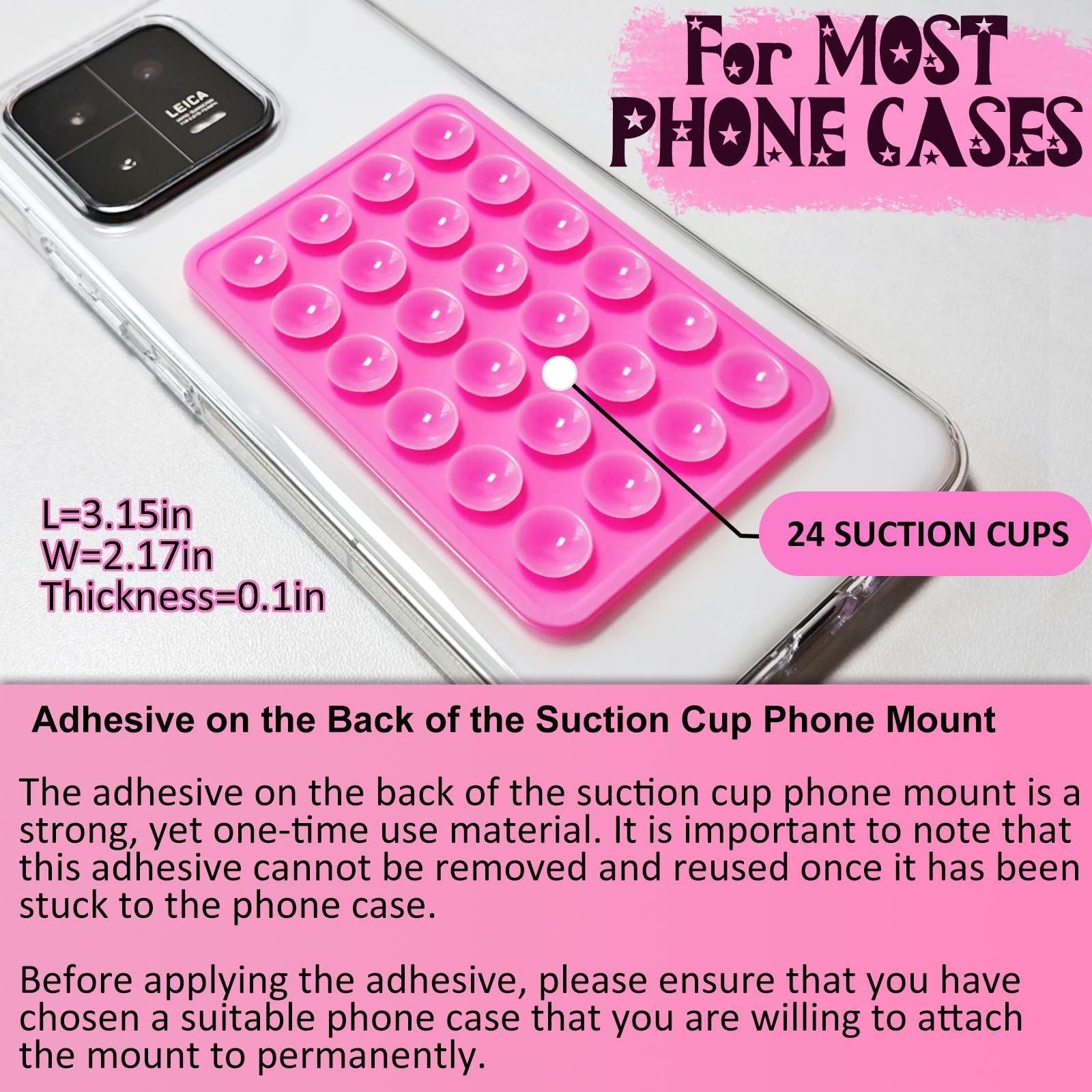 PKYAA Silicone Suction Phone Case Mount, Silicon Adhesive Phone Accessory for Smartphones, Hands-Free Mirror Shower Phone Holder for Selfies, Tiktok Videos (Translucent) - Image 6