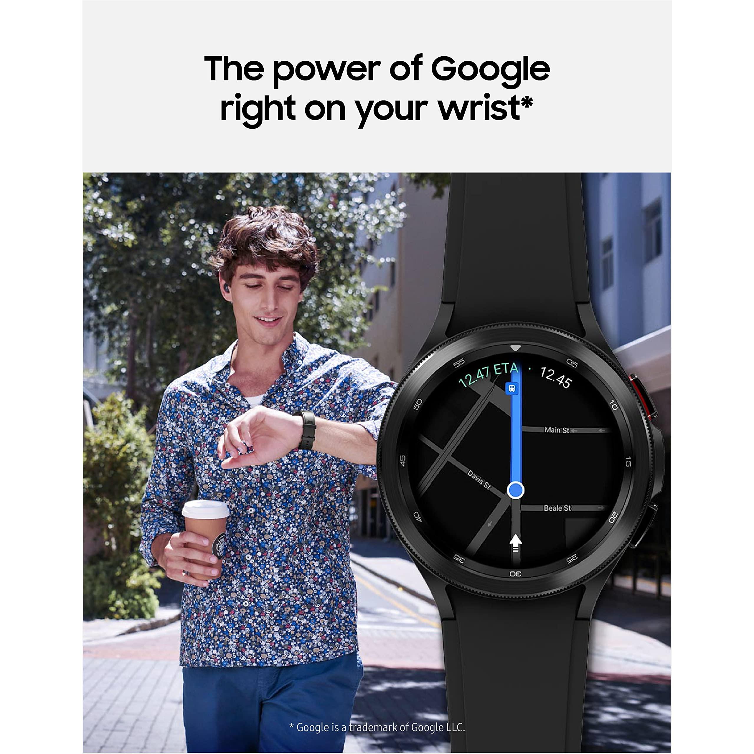 SAMSUNG Galaxy Watch 4 Classic 46mm Smartwatch with ECG Monitor Tracker for Health, Fitness, Running, Sleep Cycles, GPS Fall Detection, Bluetooth, US Version, Silver - Image 8
