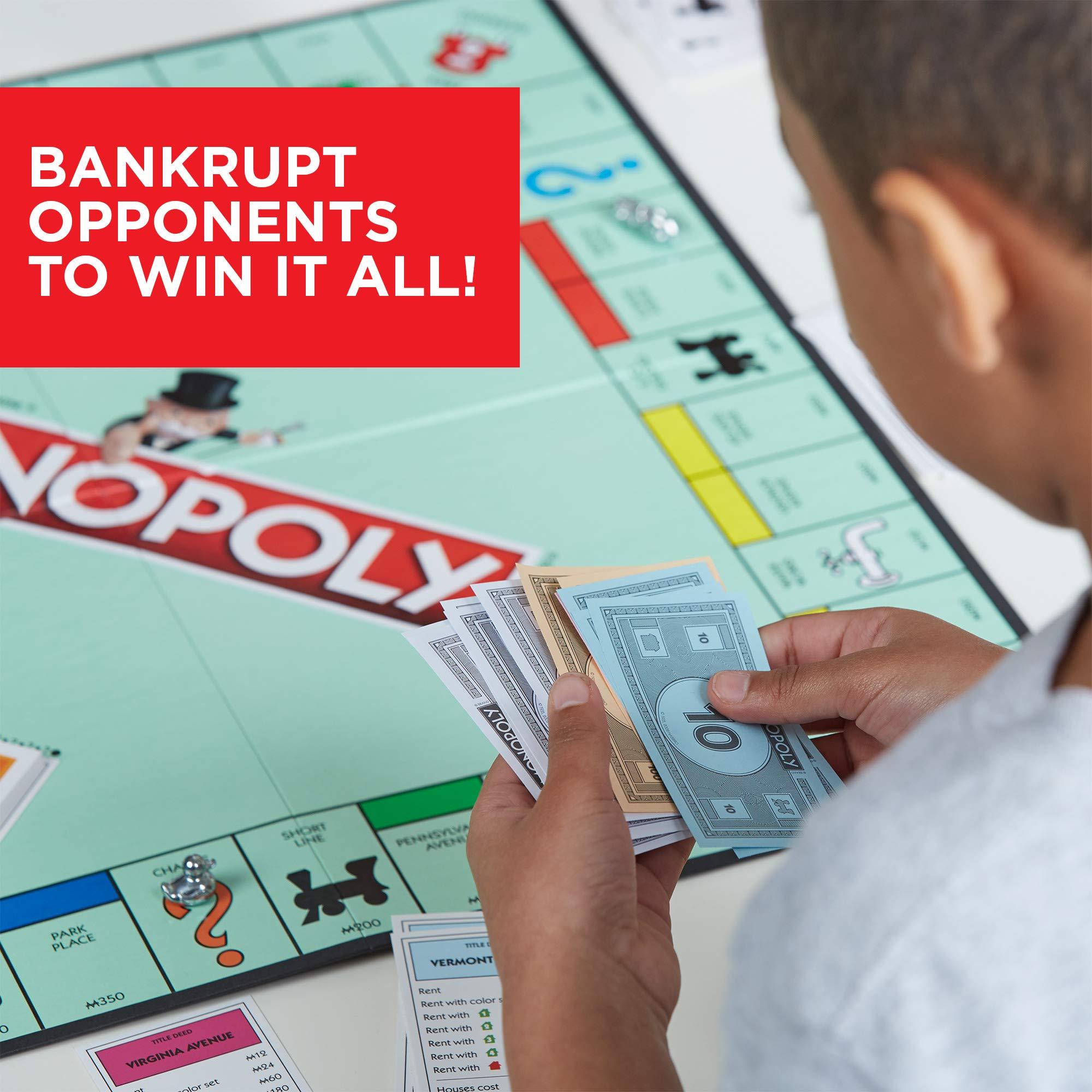 Monopoly Game, Family Board Games for 2 to 6 Players & Kids Ages 8 and Up, Includes 8 Tokens (Token Vote Edition) - Image 5