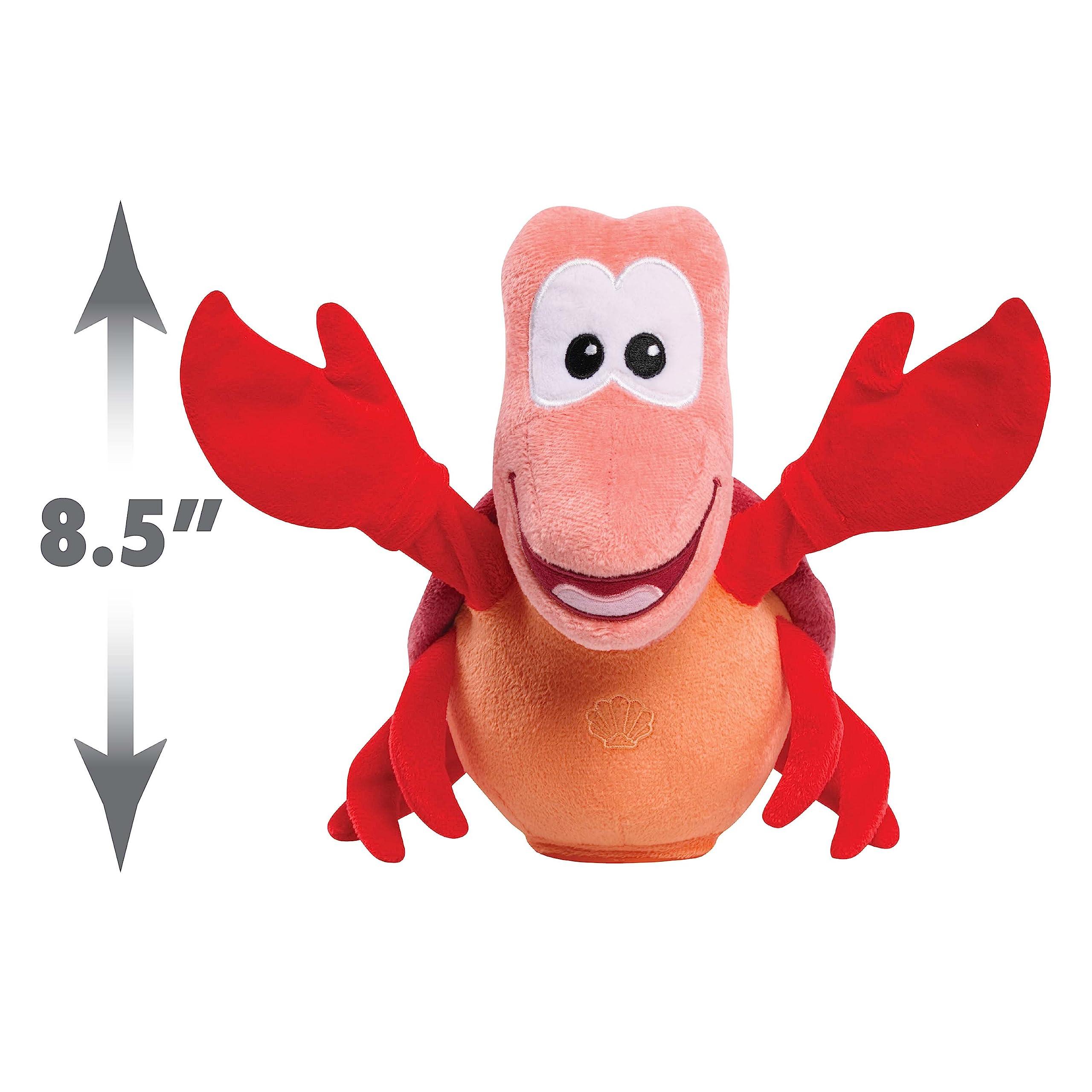 Disney Princess Singing and Snapping Sebastian 10-inch Plush Stuffed Animal, Red Crab, Kids Toys for Ages 3 Up by Just Play - Image 3