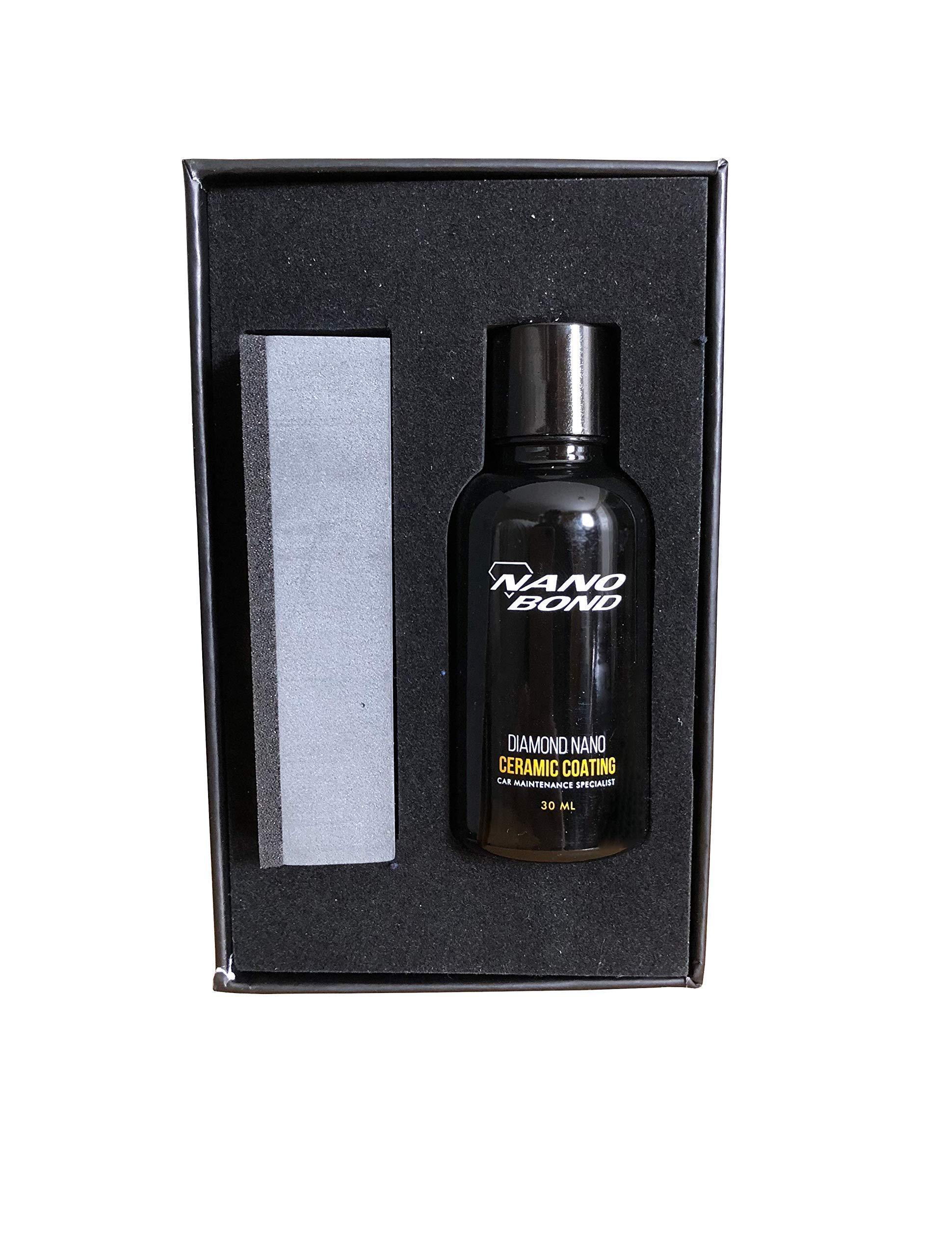 Nano Bond Ceramic Coating 9H PRO, Car, Plastic, Glass, and Wheel Exterior Care Product kit, Hydrophobic, Long Lasting Professional Care, High Gloss Paint Shine, Automotive Polishing with Sio2, 30ML - Image 7