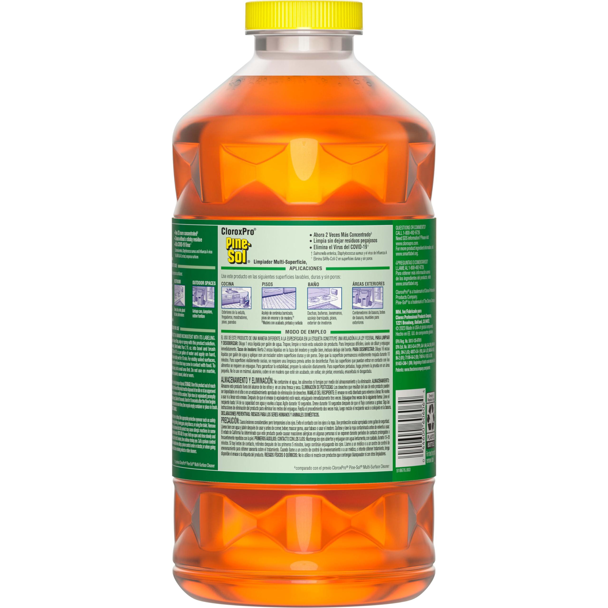 Pine-Sol Multi-Surface Cleaner, CloroxPro, 2X Concentrated Formula, Original Pine, 80 Fl Oz - Image 11