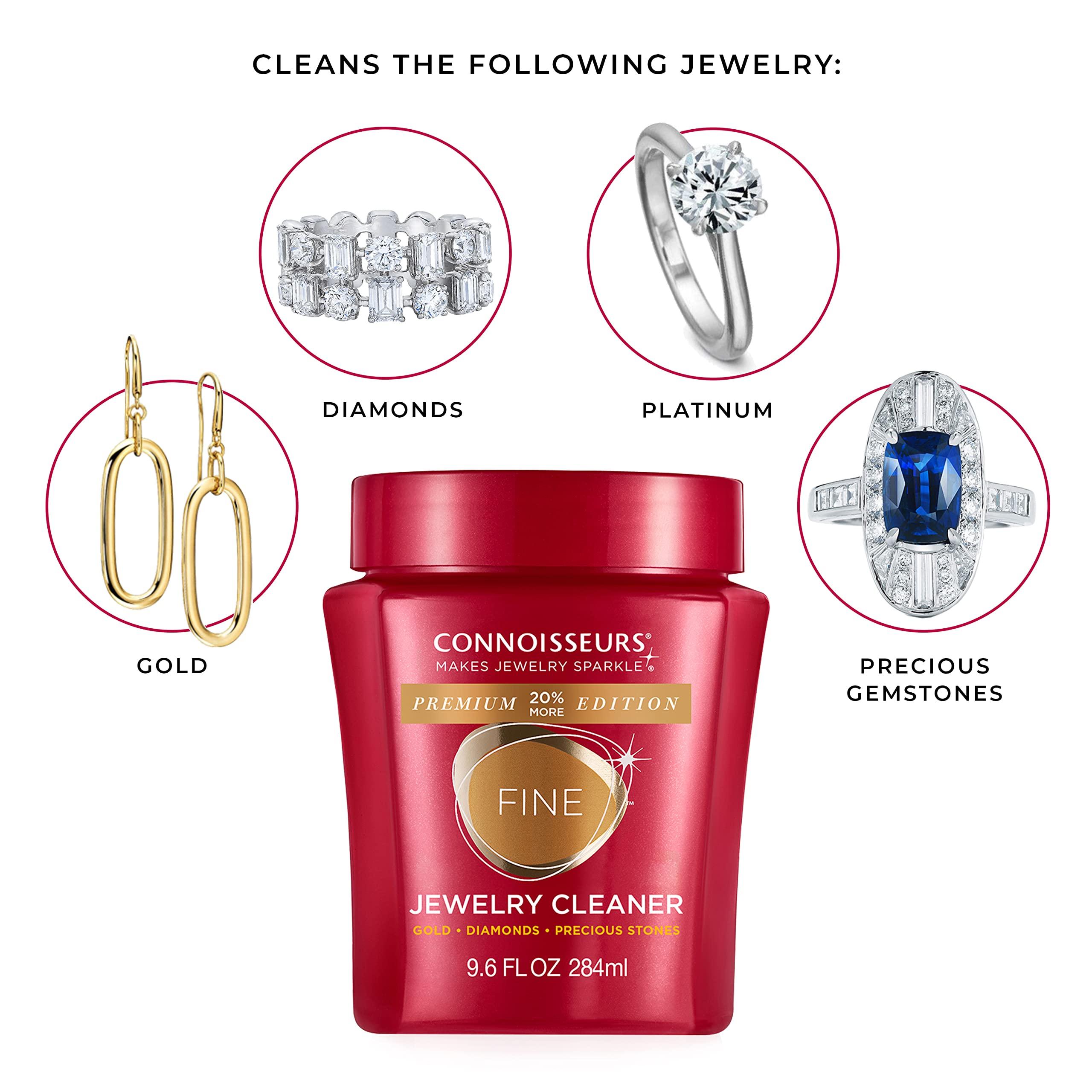 CONNOISSEURS Premium Edition Jewelry Cleaner, Value Size 9.6oz - Pick from Fine, Silver or Delicate Jewelry Cleaner - Image 7