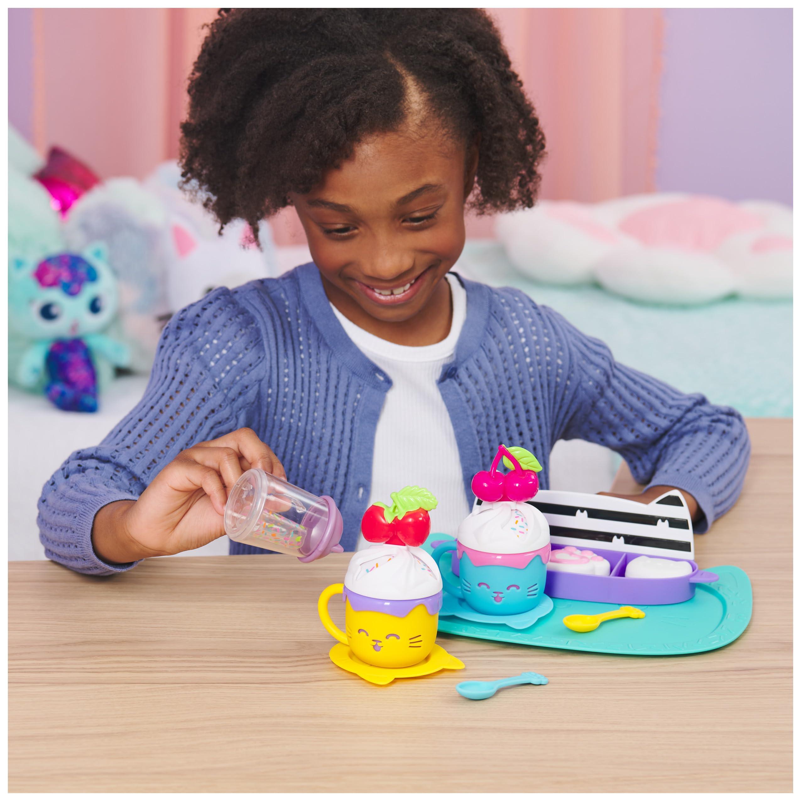 Gabby’s Dollhouse, Sprinkle Party Sweet Treat Set, Pretend Play Kitchen Hot Cocoa Party Set with Fruit & Sprinkles, Kids Toys for Girls and Boys 3+ - Image 7