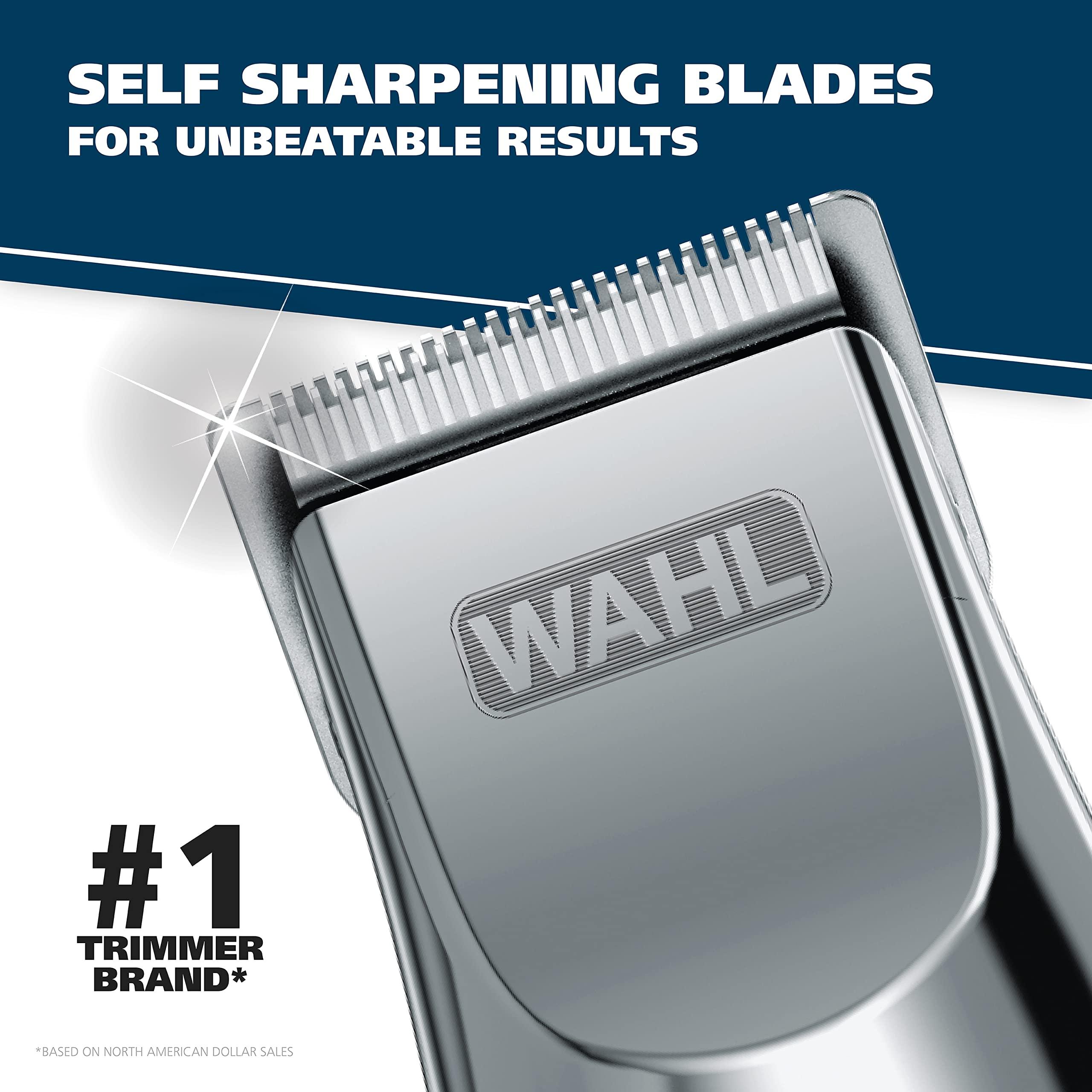 Wahl Groomsman Rechargeable Beard Trimmer kit for Mustaches, Nose Hair, and Light Detailing and Grooming with Bonus Wet/Dry Battery Nose Trimmer – Model 5622v - Image 3