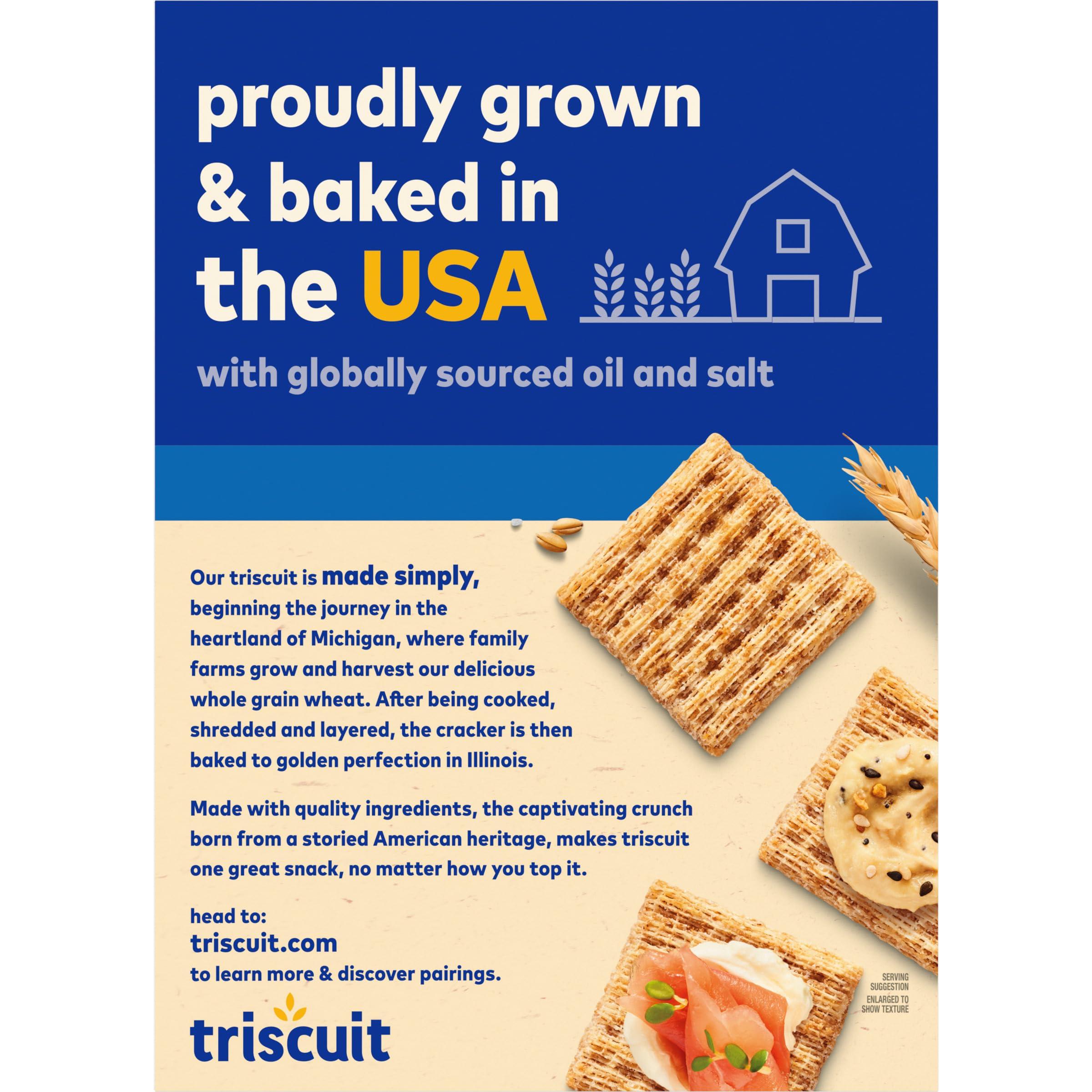 Triscuit Original Whole Grain Wheat Crackers, Vegan Crackers, Healthy Snacks, Lunch Snacks, Family Size, 12.5 oz - Image 16