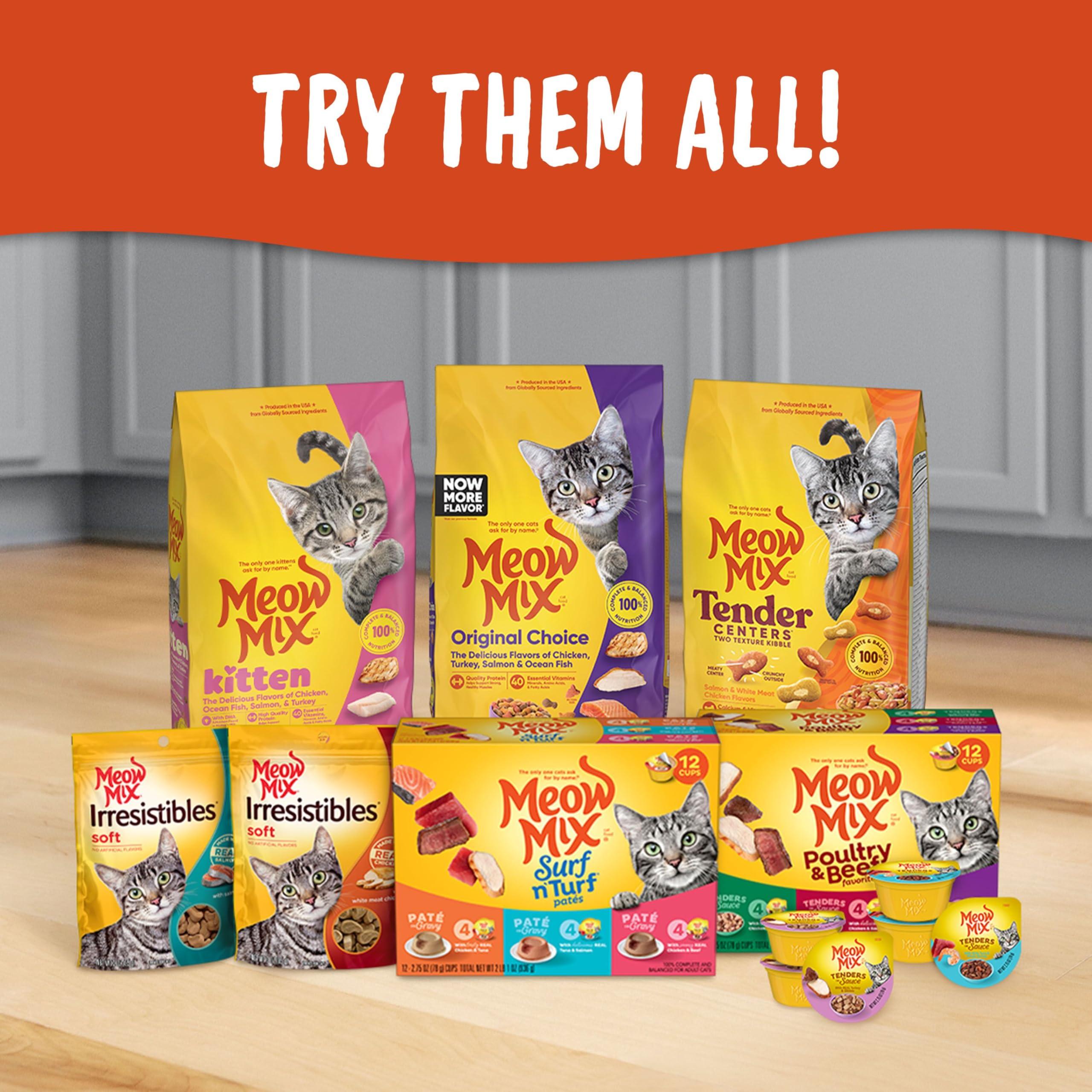 Meow Mix Paté & Shreds Wet Cat Food Variety Pack, Seafood & Poultry Favorites, 2.75 Ounce Cup (Pack of 12) - Image 9