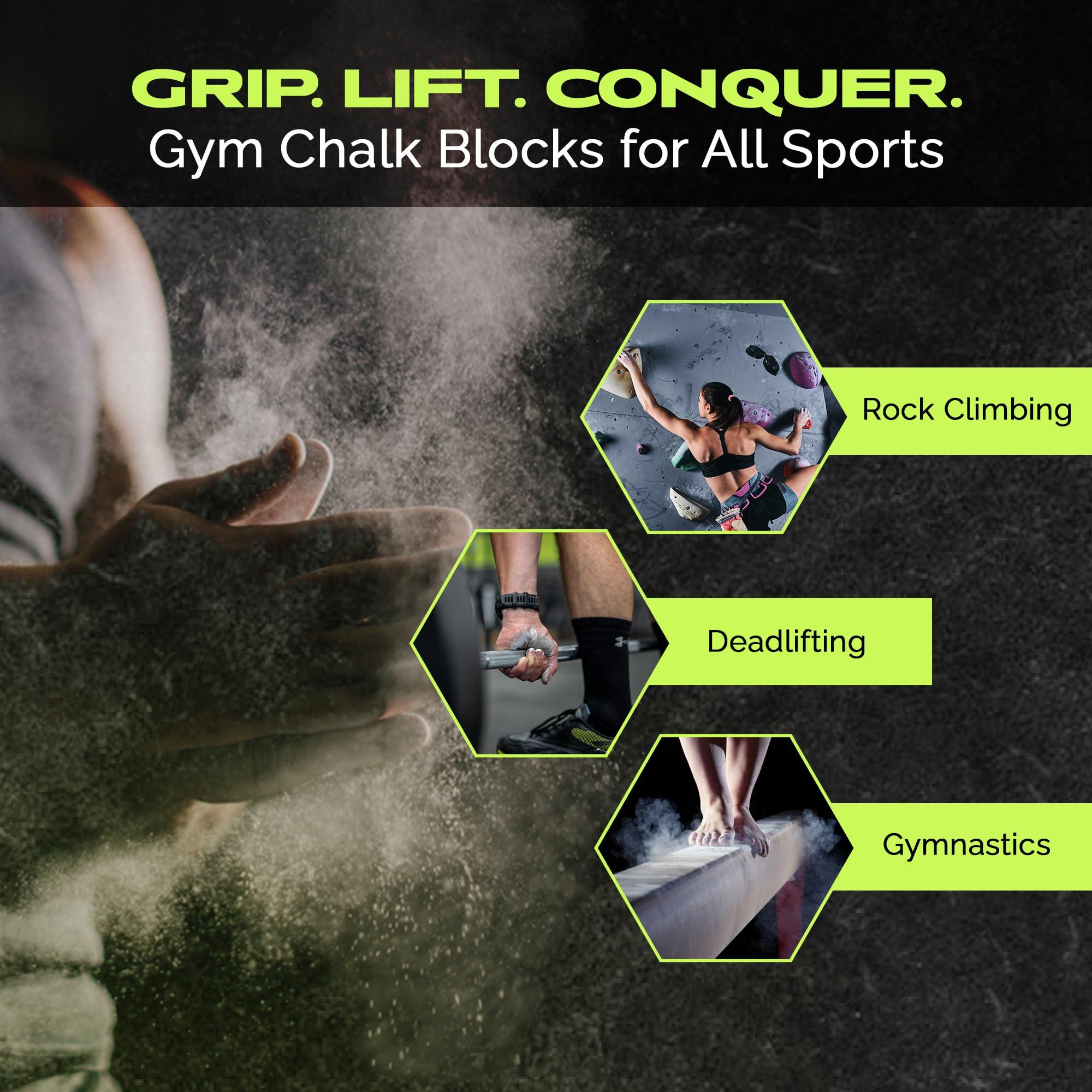 Rage Fitness Premium Gym Chalk, Pure Magnesium Carbonate Chalk for Excellent Grip, Weightlifting, Gymnastics, Rock Climbing - Block Chalk 1 LB - Image 6