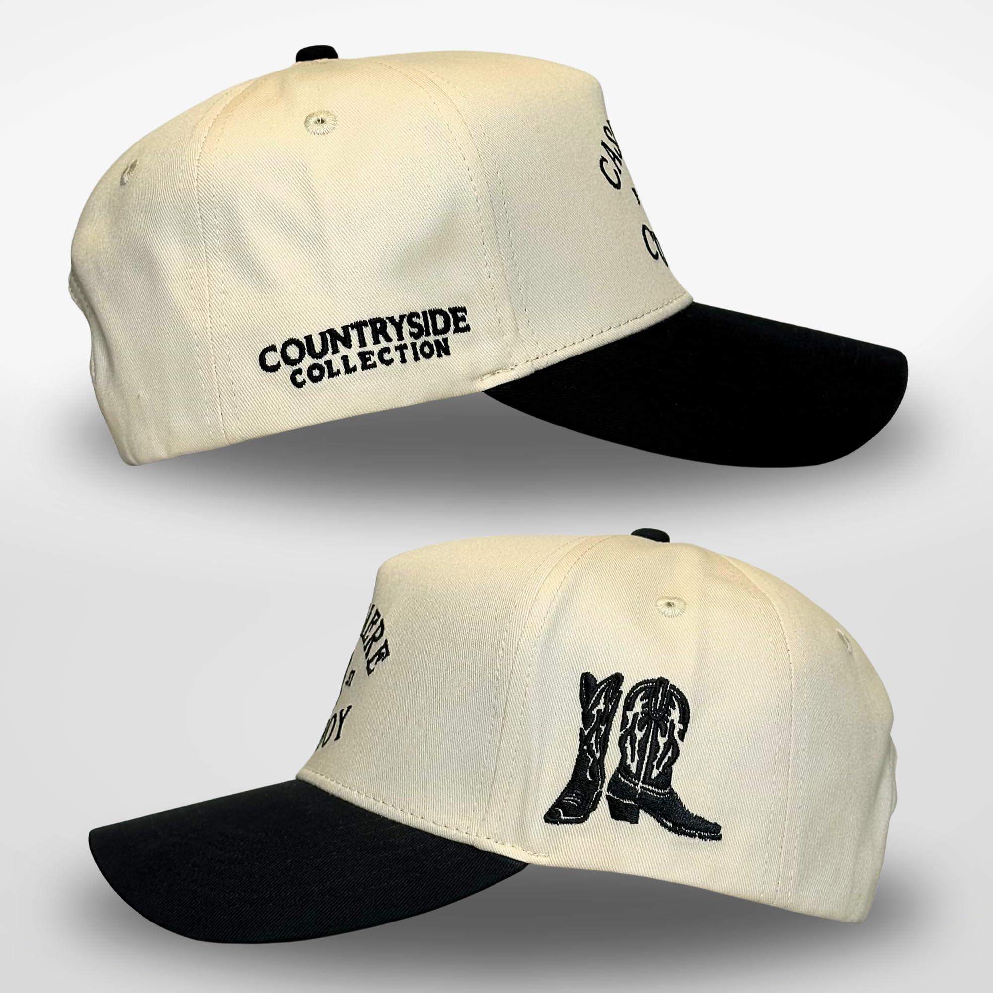Vintage Western Trucker Hat | Men & Women | Country Cute Caps for Cowgirls Cowboys | Camo Denim Embroidered Cotton | Snapback - Image 3