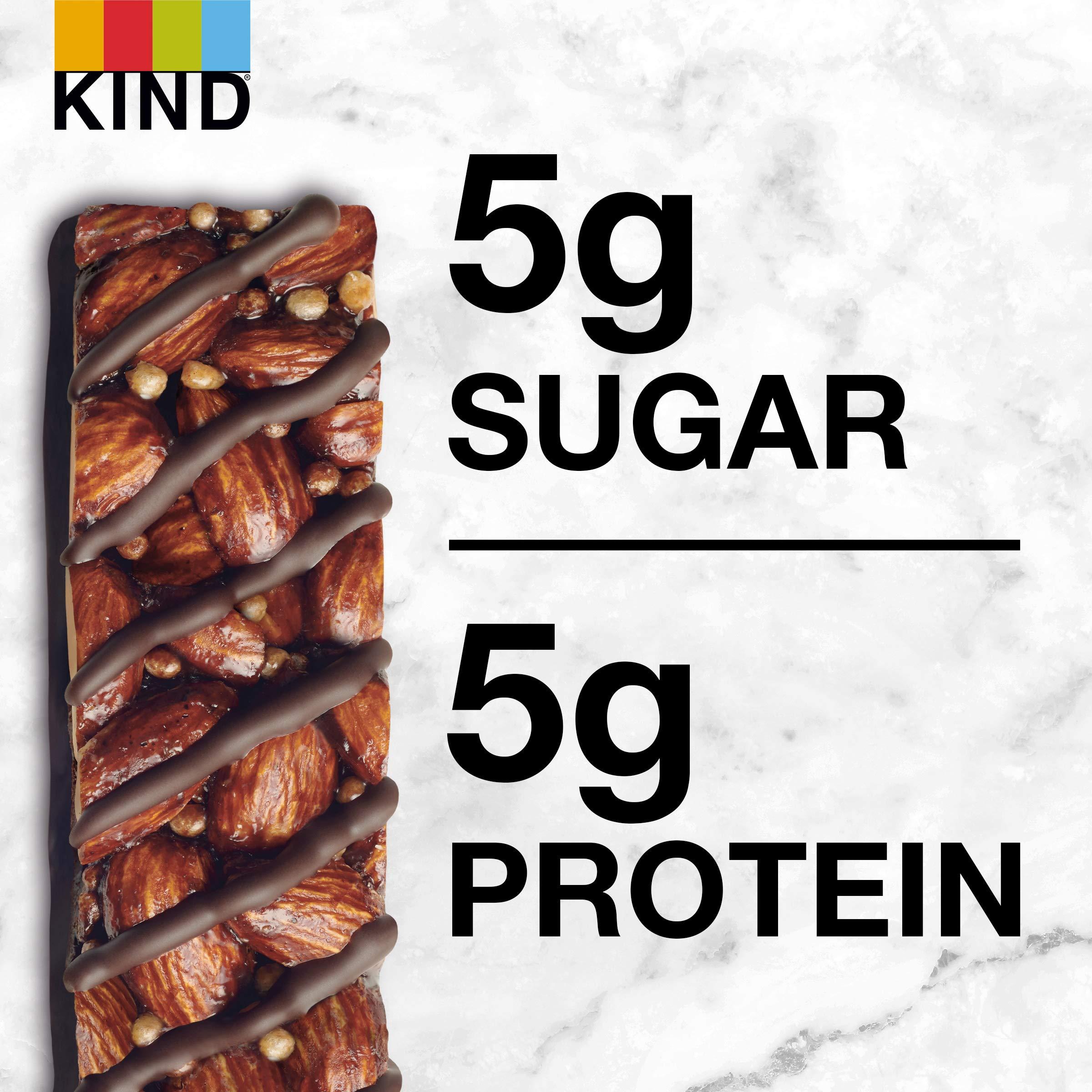 KIND Bars, Dark Chocolate Mocha Almond, Healthy Snacks, Gluten Free, Low Sugar, 5g Protein, 12 Count - Image 4