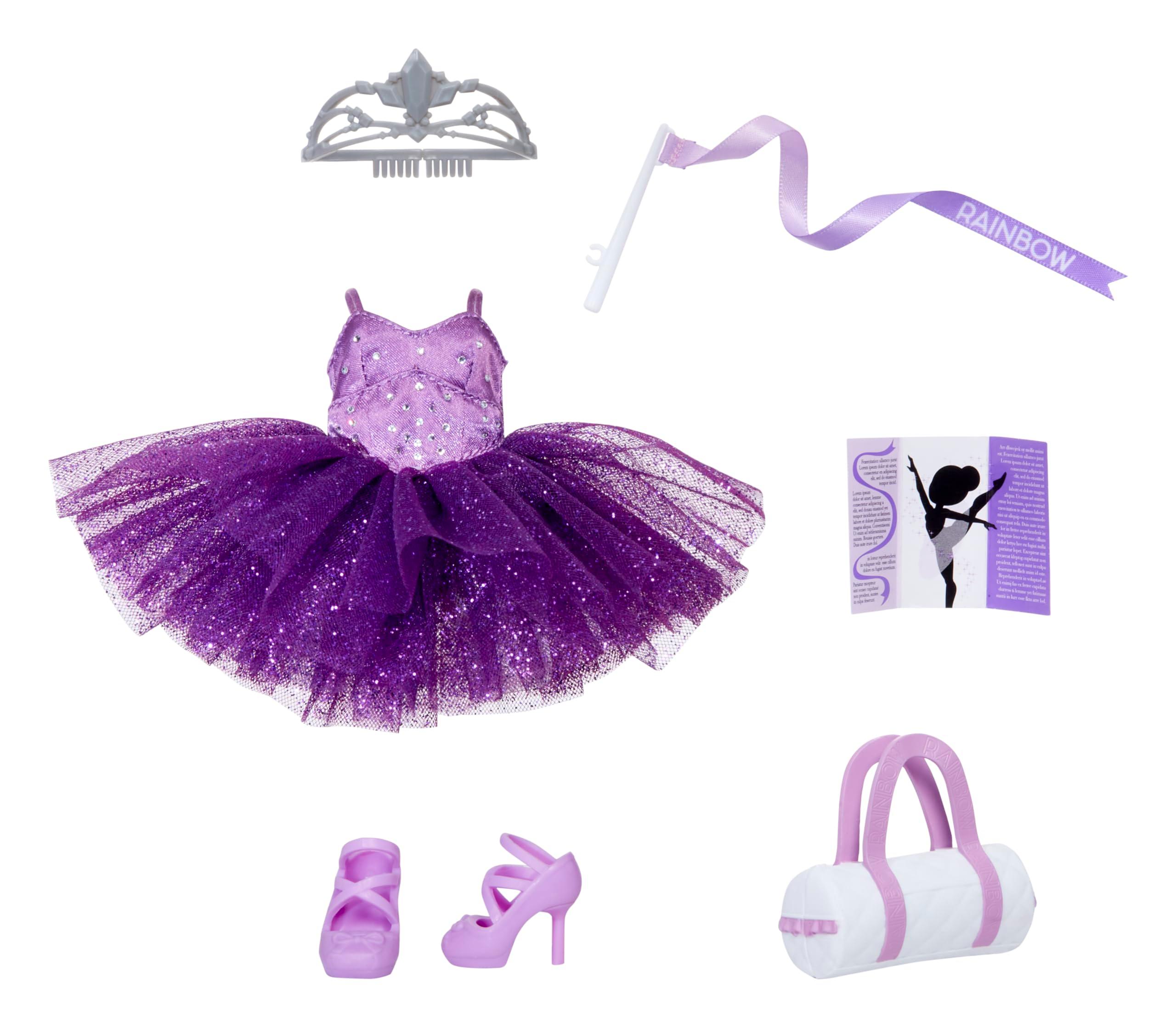 Rainbow High Fashion Pack, Ballet Recital Includes 1 Full Ballet Outfit, Shoes, Jewelry and Play Accessories. Mix & Match with Other Packs to Create Tons of Fun Looks. Kids Toy Gift Ages 4-12 Years﻿