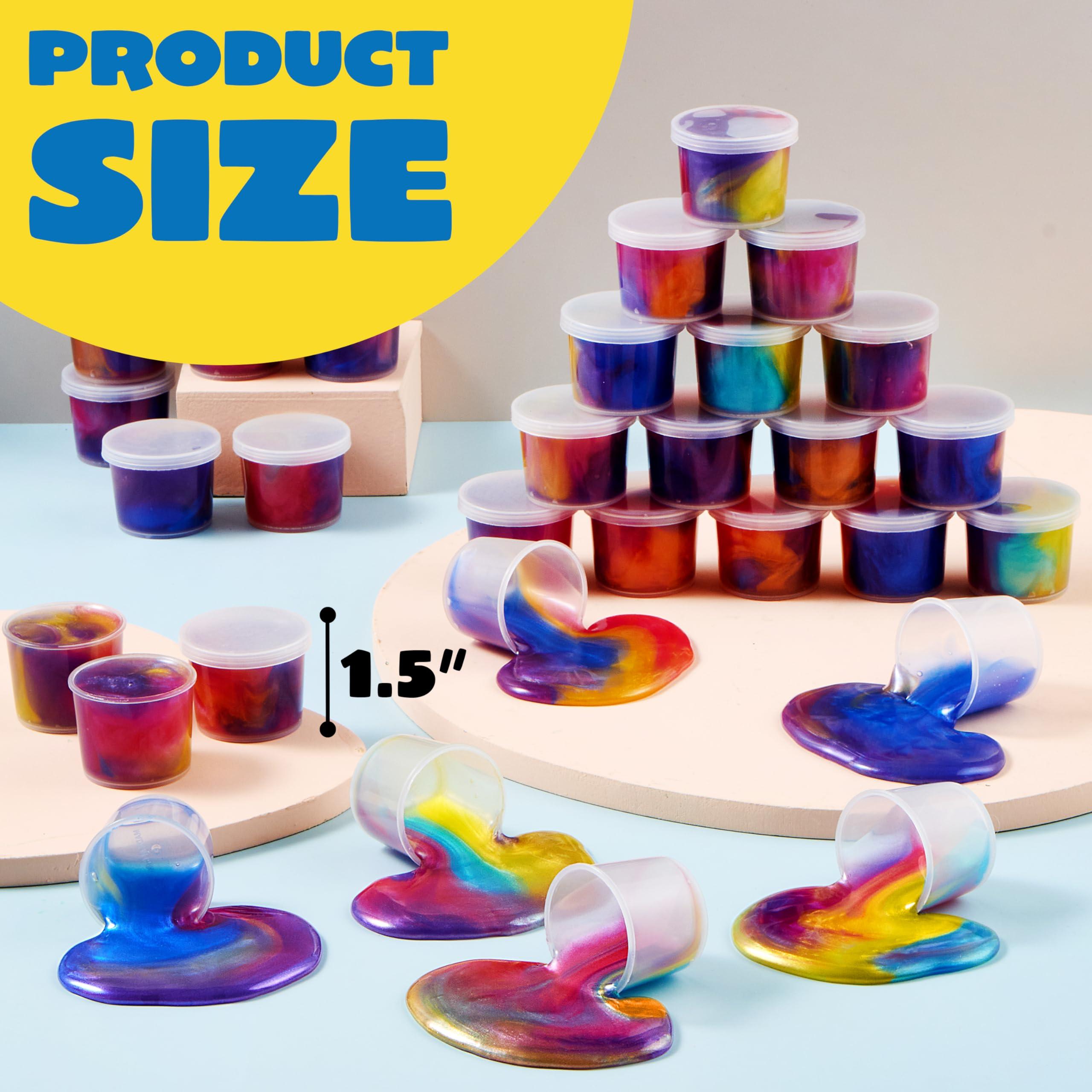 JOYIN Slime Party Favors, 36 Pack Galaxy Slime Cup - Stretchy, Non-Sticky, Mess-Free, Stress Relief, and Safe - Toys for Girls and Boys - Classroom Reward, Party Supplies - Image 6