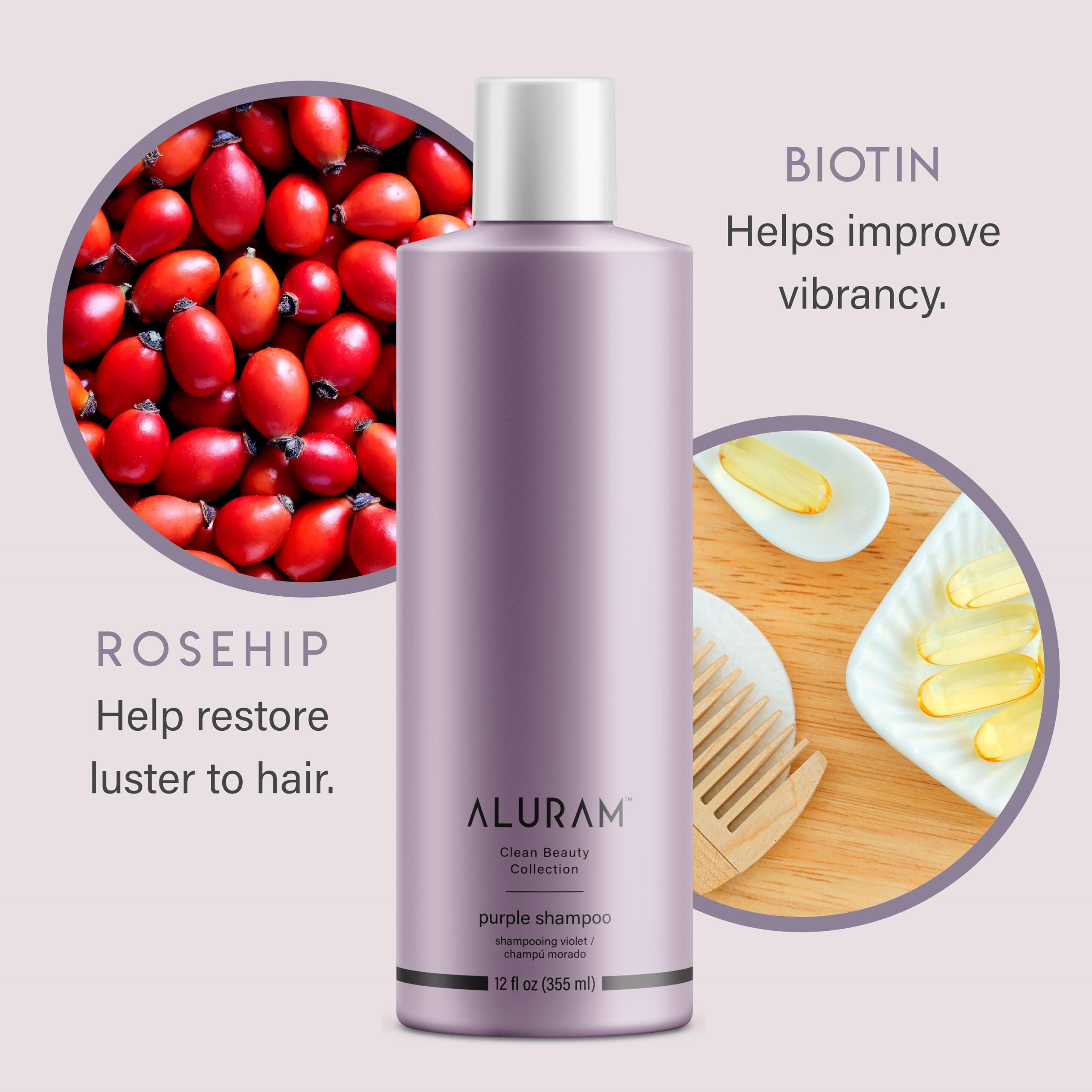 ALURAM Coconut Water Purple Shampoo for Women, Boosts Brightness, Banishes Brass, for All Hair Types - Image 3