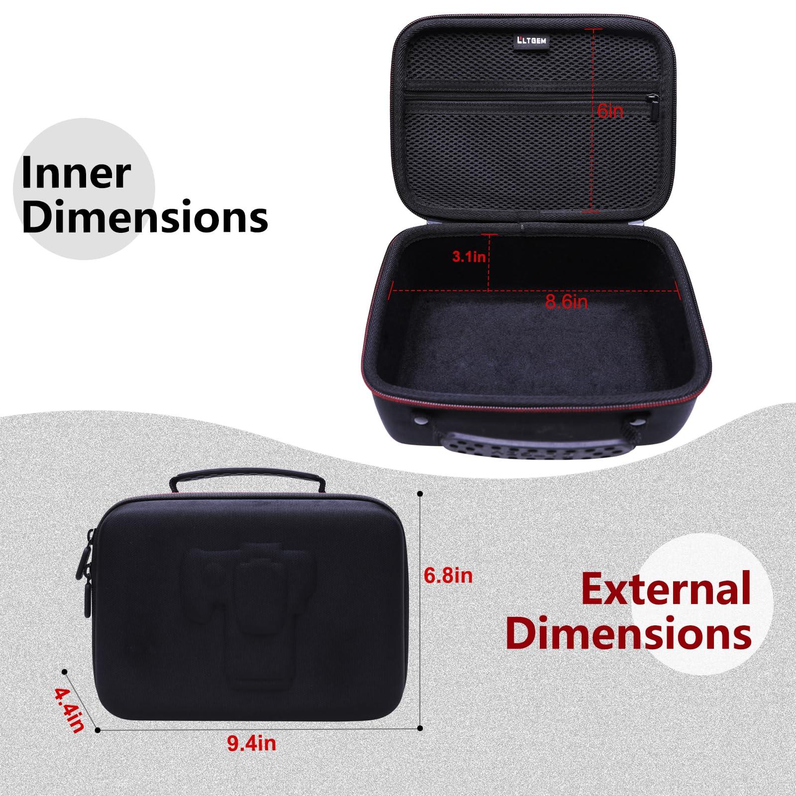Camera Case Compatible with Canon EOS Rebel T7/R50/R6 Mark II/R100/R50 V/T6/R8/R10/R5 Mark II/RP/R7/5D Mark IV/SL3/R5/T100 DSLR SLR Camera, Lens and Tripod with 4 Dividers and Shoulder Strap, Black - Image 2
