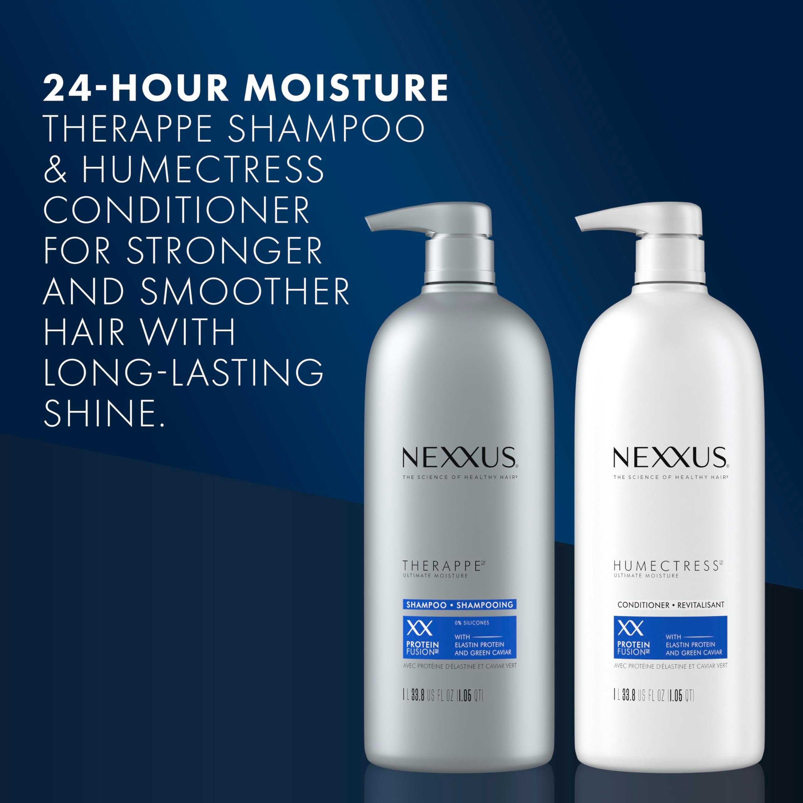 Nexxus Shampoo and Conditioner Therappe Humectress 2 Count for Dry Hair Silicone-Free, Moisturizing Caviar Complex and Elastin Protein 33.8 oz - Image 5