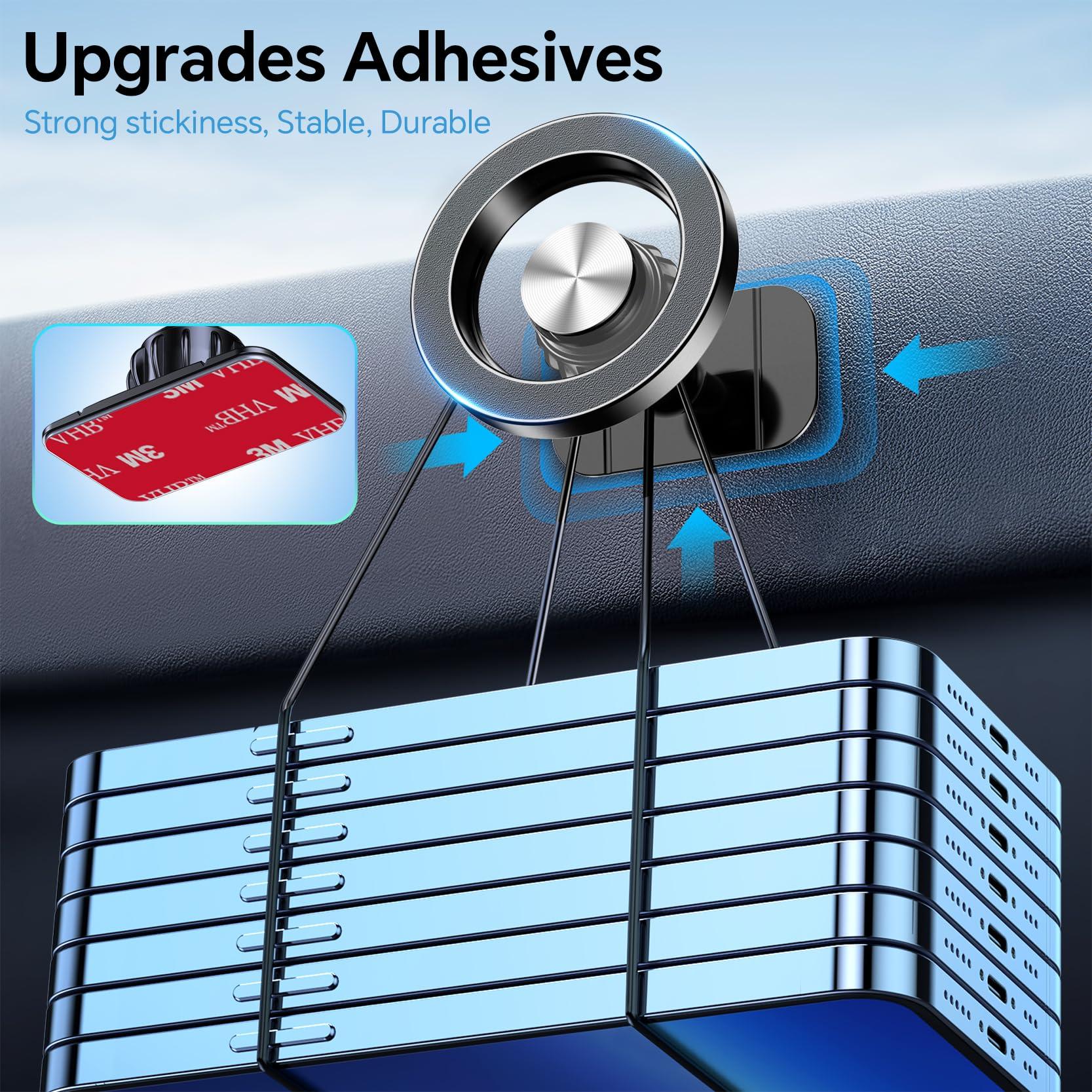 Kaistyle for Magsafe Car Mount【20 Strong Magnets】Magnetic Phone Holder for Car Phone Holder Mount Dash【360°】Cell Phone Holders for Your Car Accessories for Women Men iPhone 16 Pro Max 15 14 13 12 Plus - Image 5