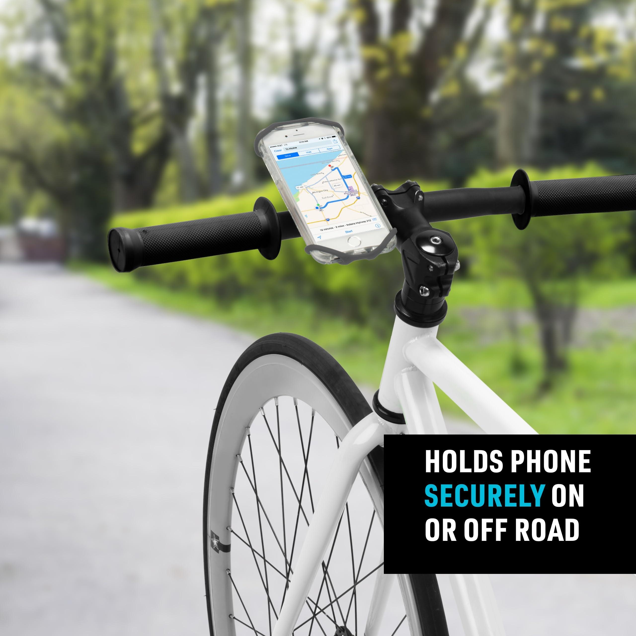 Nite Ize Wraptor Rotating Smartphone Bar Mount - Cell Phone Mount for Bikes, Strollers & More - Easy-to-Use & Adjustable Phone Accessories - Grey - Image 7