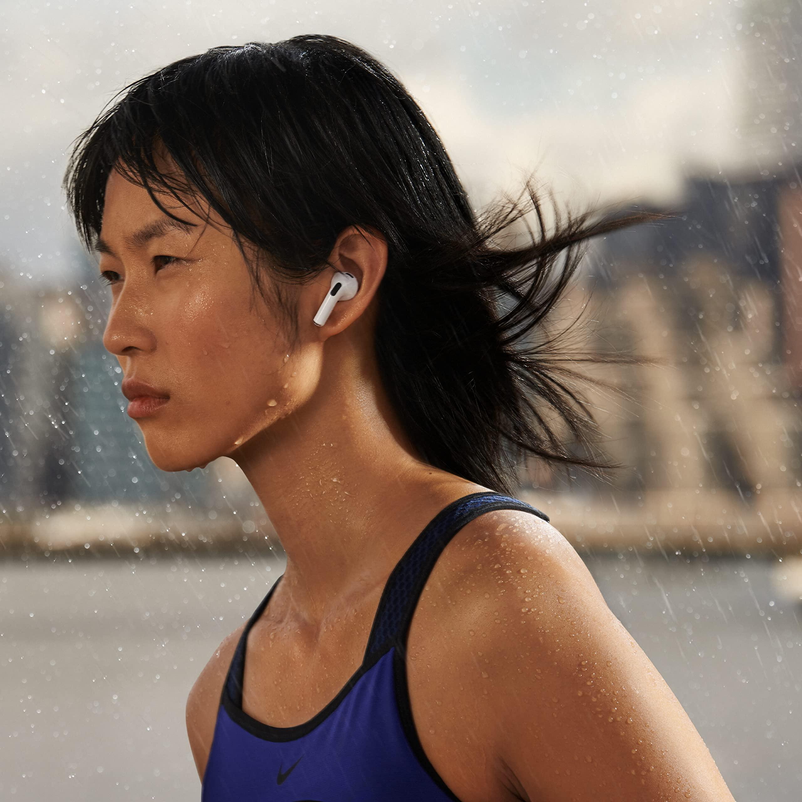 Apple AirPods (3rd Generation) Wireless Earbuds with MagSafe Charging Case. Spatial Audio, Sweat and Water Resistant, Up to 30 Hours of Battery Life. Bluetooth Headphones for iPhone - Image 3