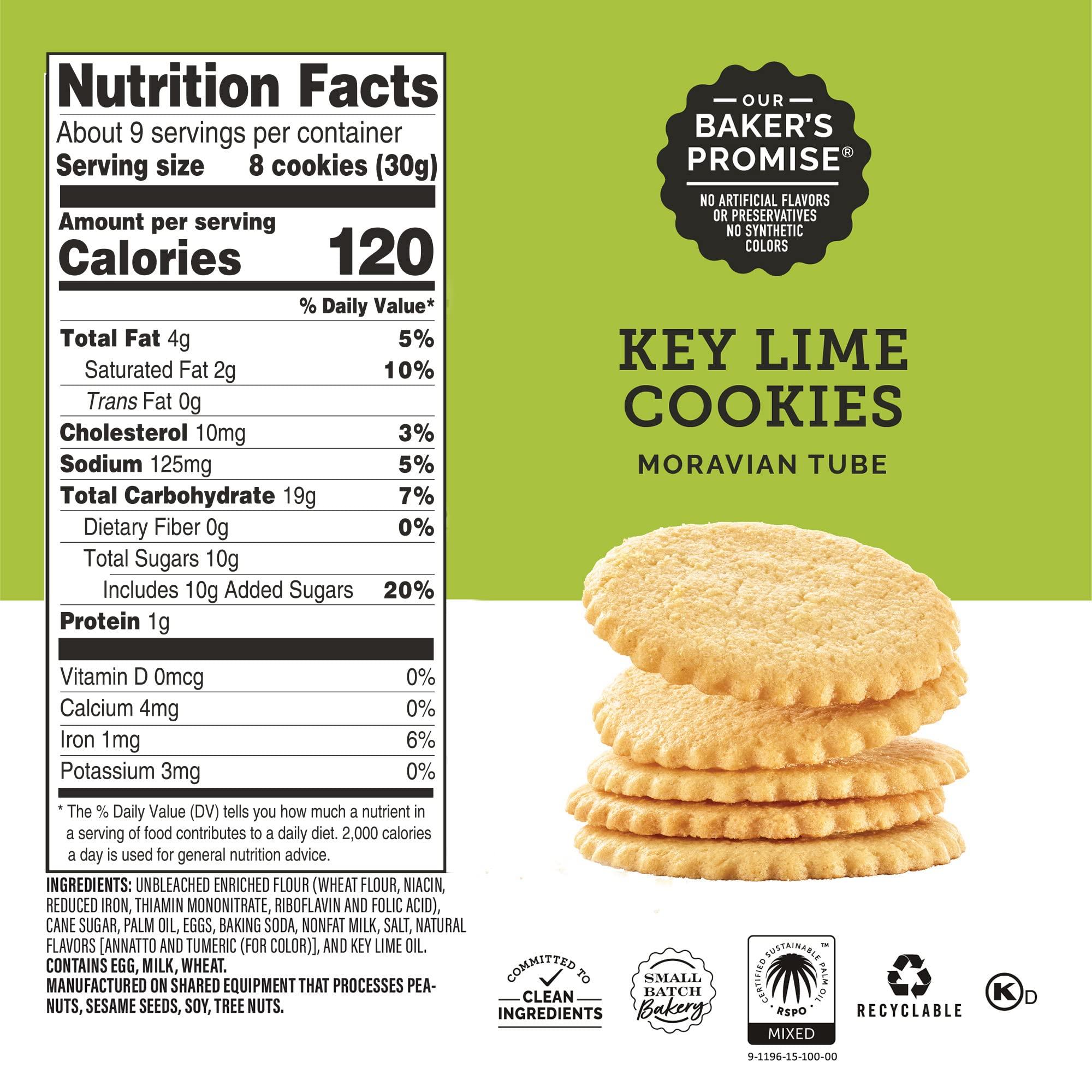 Dewey's Bakery Meyer Lemon & Key Lime Moravian Style Thin Cookies Variety Pack, Bakery Fresh with Real Simple Ingredients, Low Calorie Snack, No Artificial Flavors or Synthetic Colors, 9oz (Pack of 2) - Image 3