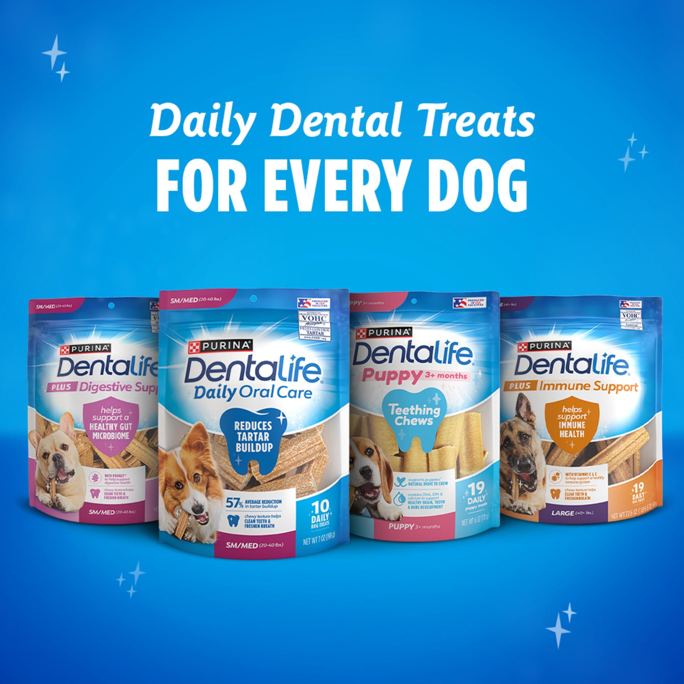 DentaLife Daily Oral Care Dog Treats for Small Dogs 5-20 lbs., Chewy Dental Treat to Freshen Breath and Fight Tartar, Chicken Flavor, 17.1 oz., 58 Chews - 58 ct. Pouch - Image 10