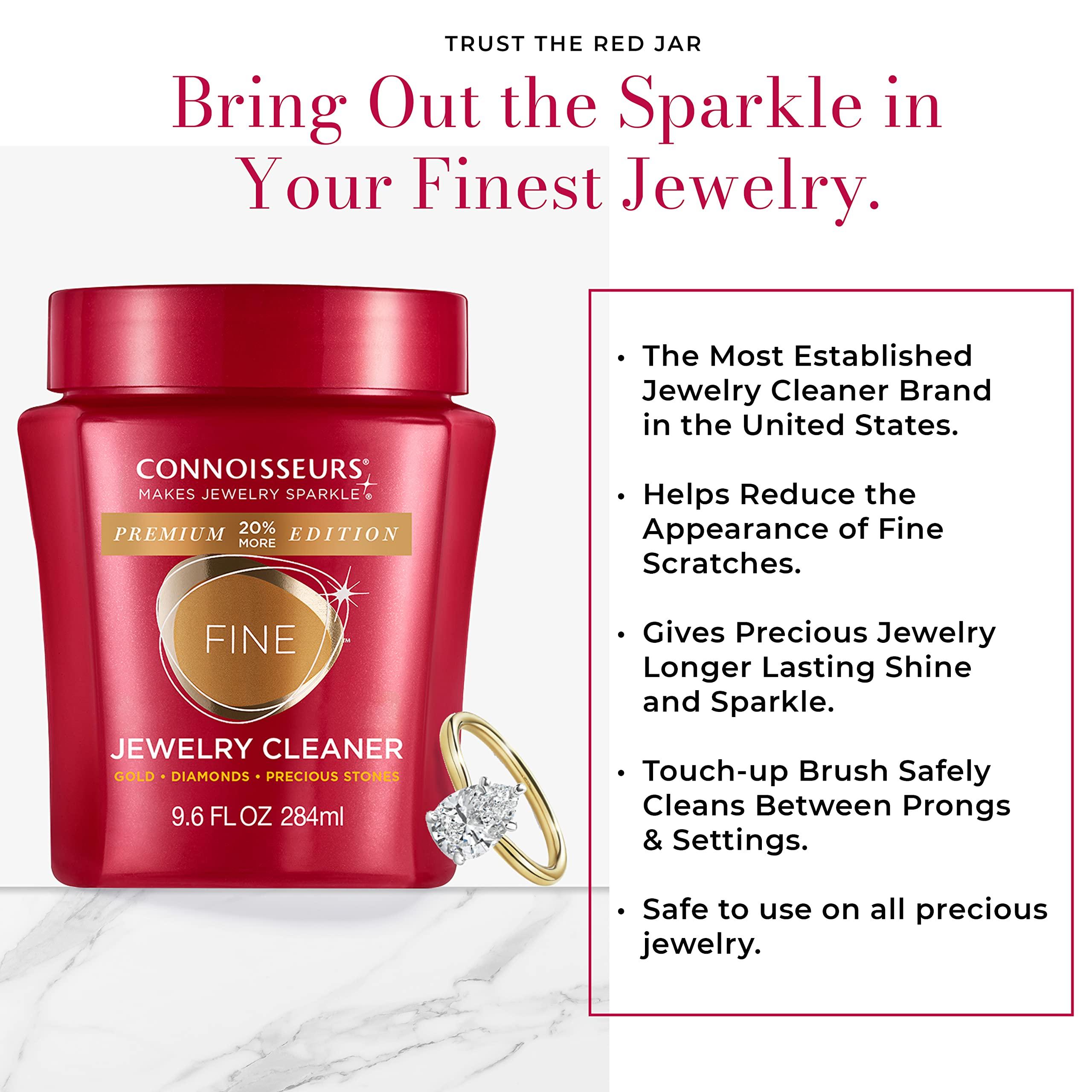 CONNOISSEURS Premium Edition Jewelry Cleaner, Value Size 9.6oz - Pick from Fine, Silver or Delicate Jewelry Cleaner - Image 3
