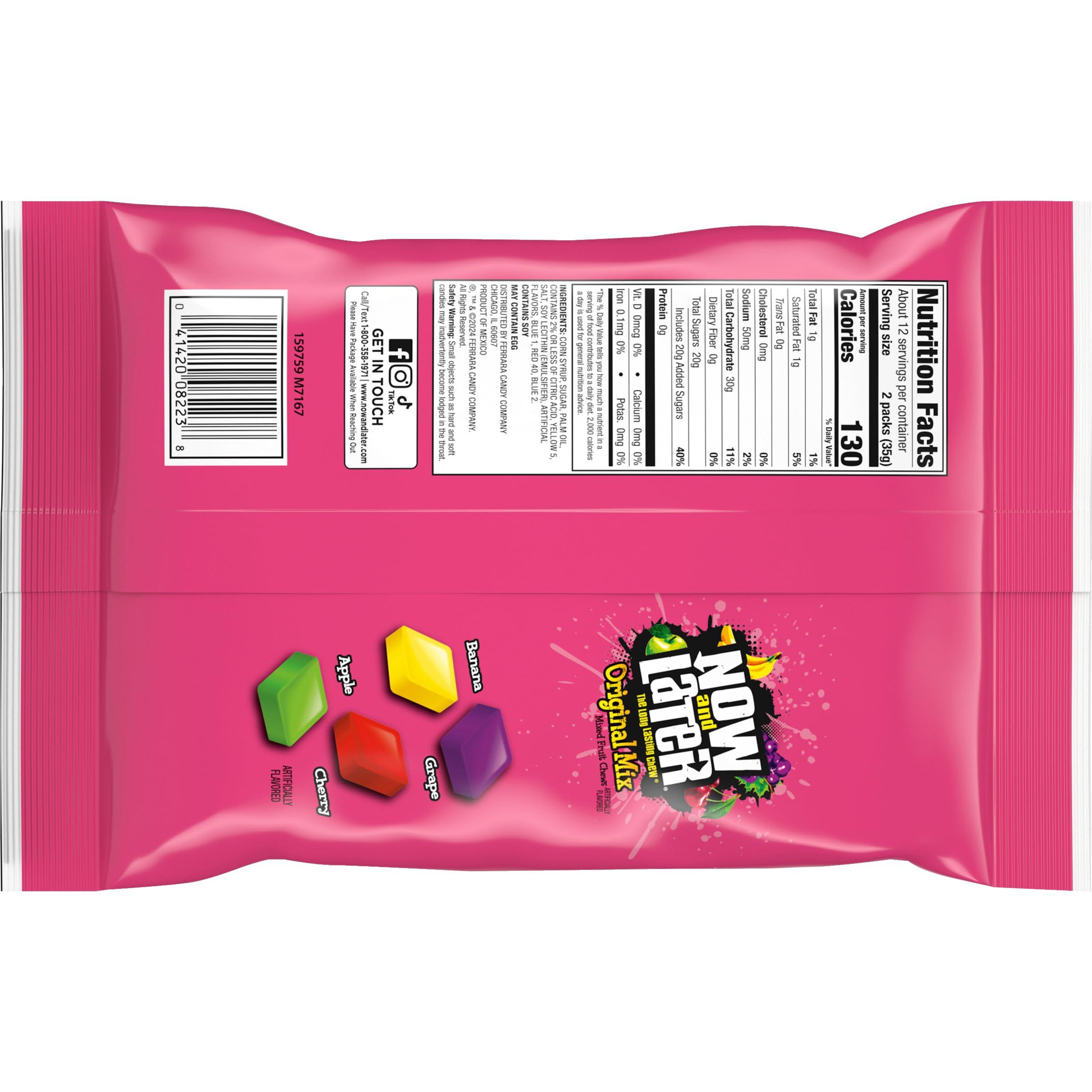 Now and Later Candy, Original Mix, Chewy and Fruity, 24 count - Image 8