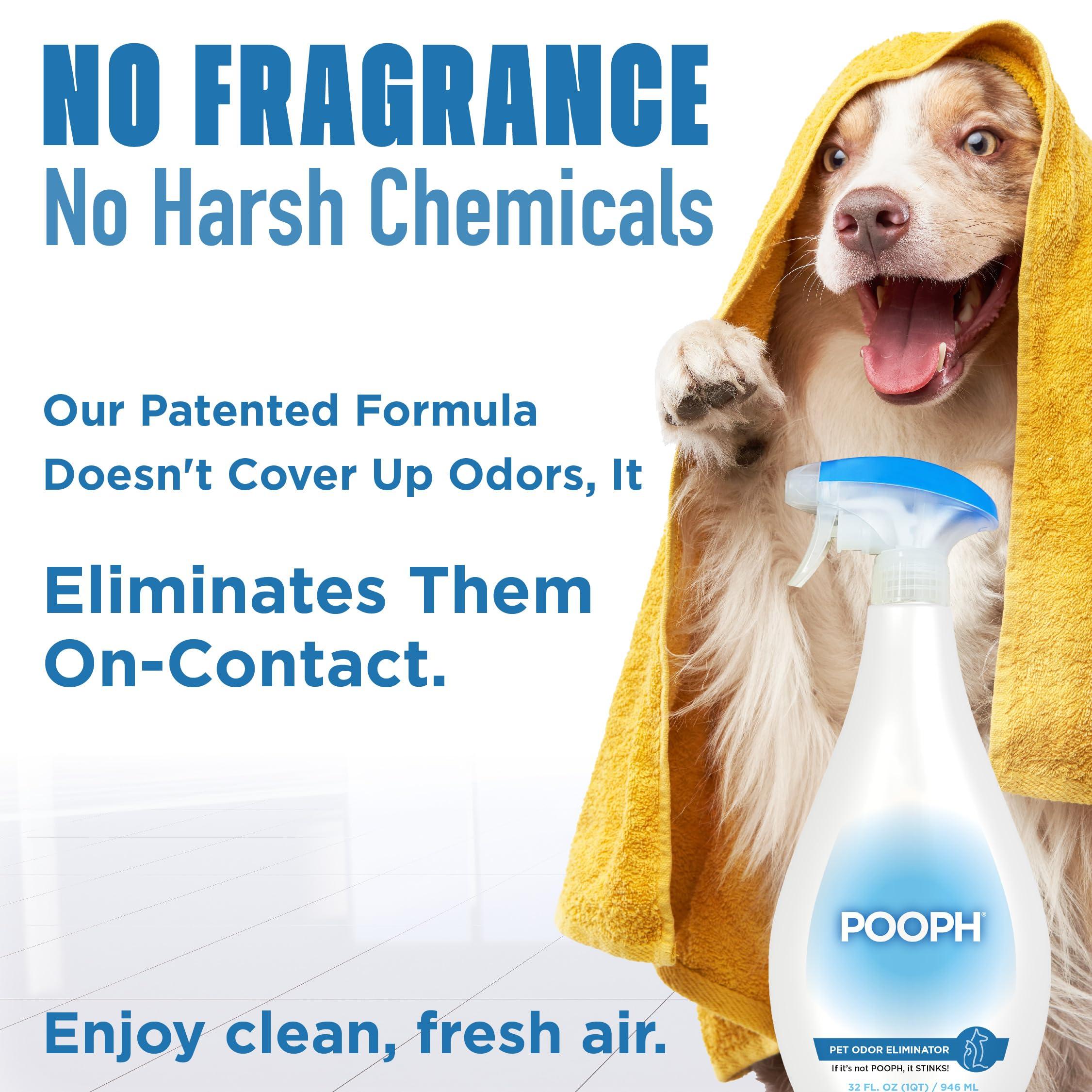 POOPH® Pet Odor Eliminator Spray - Patented NO Fragrance NO Harsh Chemicals Organic Odor Eliminator Works On-Contact Home, Auto, Upholstery, and more Fast Easy Safe for Pets, People and the Planet! - Image 2