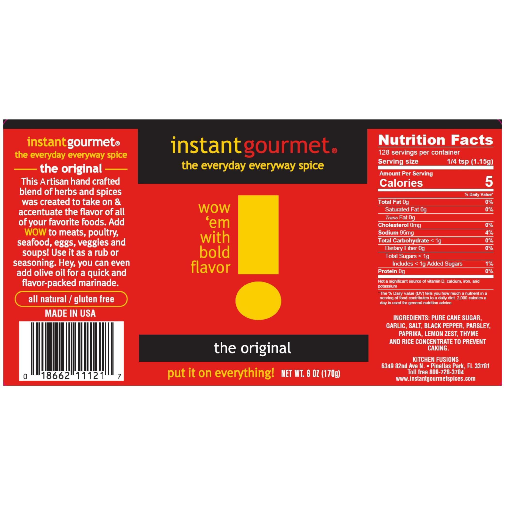 Instant Gourmet The Original Seasoning, 6 oz - Image 3