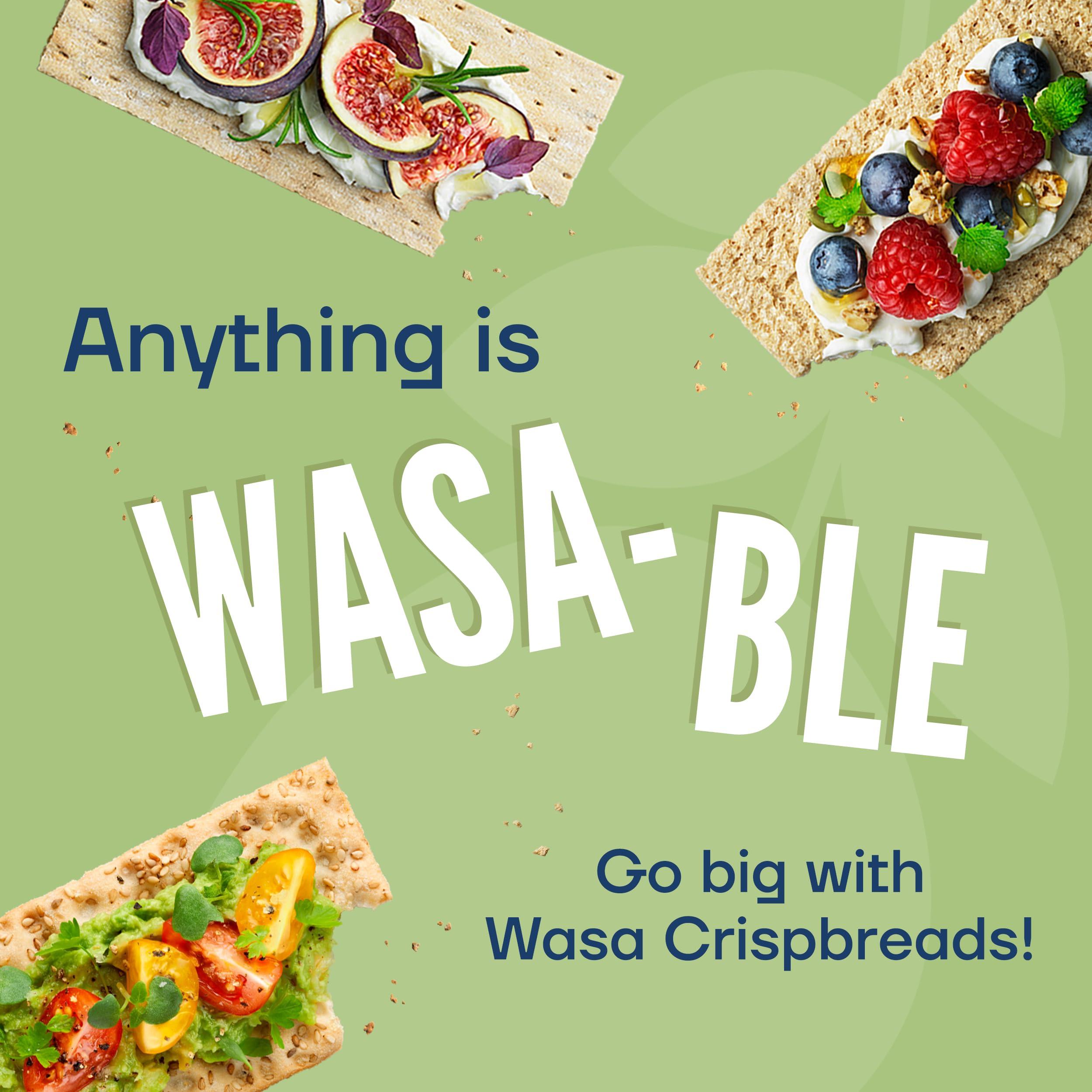 Wasa Crisp’n Light 7 Grains Crispbread, 4.9 oz (Pack of 4), Crackers, Non-GMO Ingredients, 7 Grain Blend, 20 Calories per Slice - Image 6