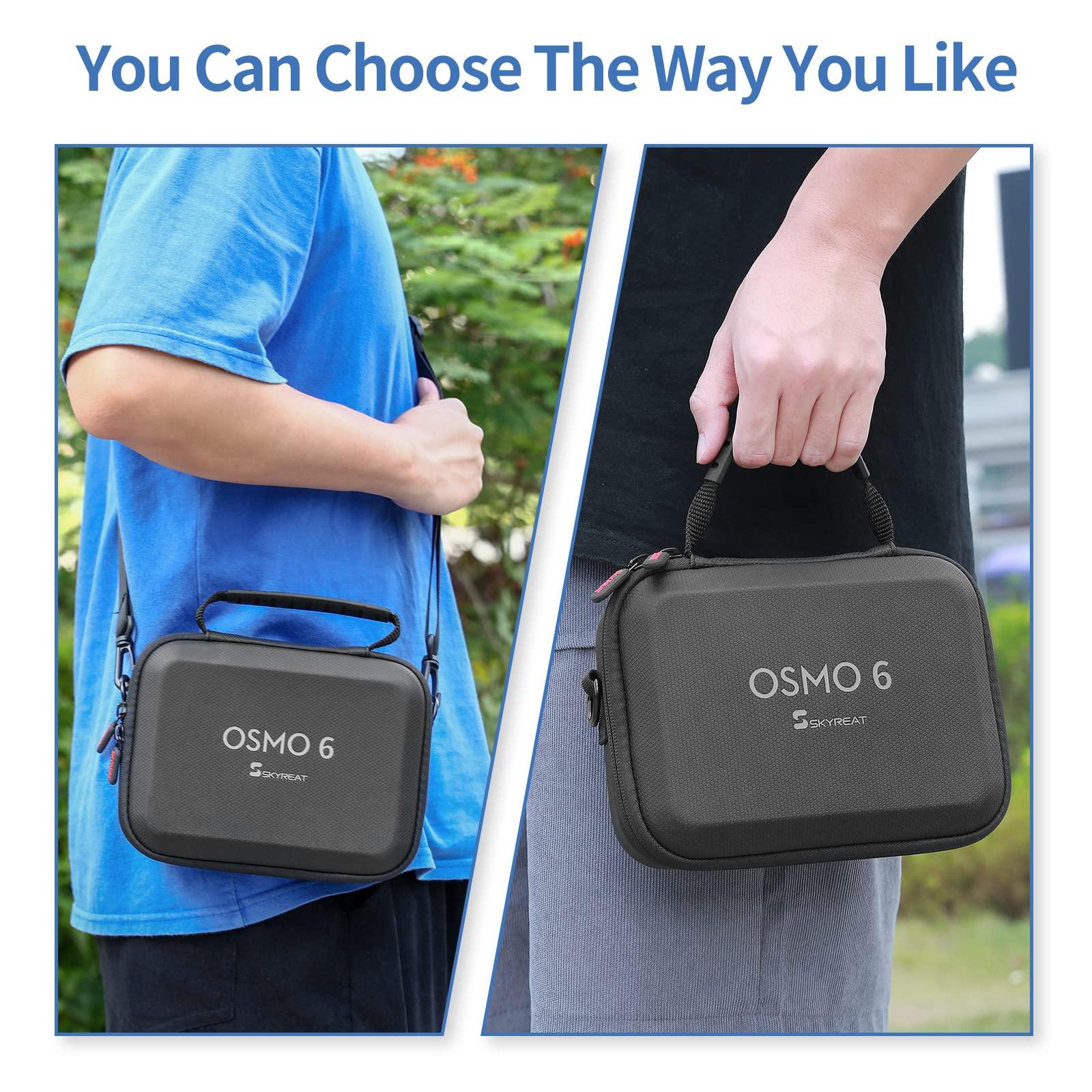 Skyreat Osmo Mobile 6 Case,PU Leather Portable Storage OM 6 Case Shoulder Bag for DJI OM 6 Smartphone Gimbal Stabilizer Accessories - Image 7