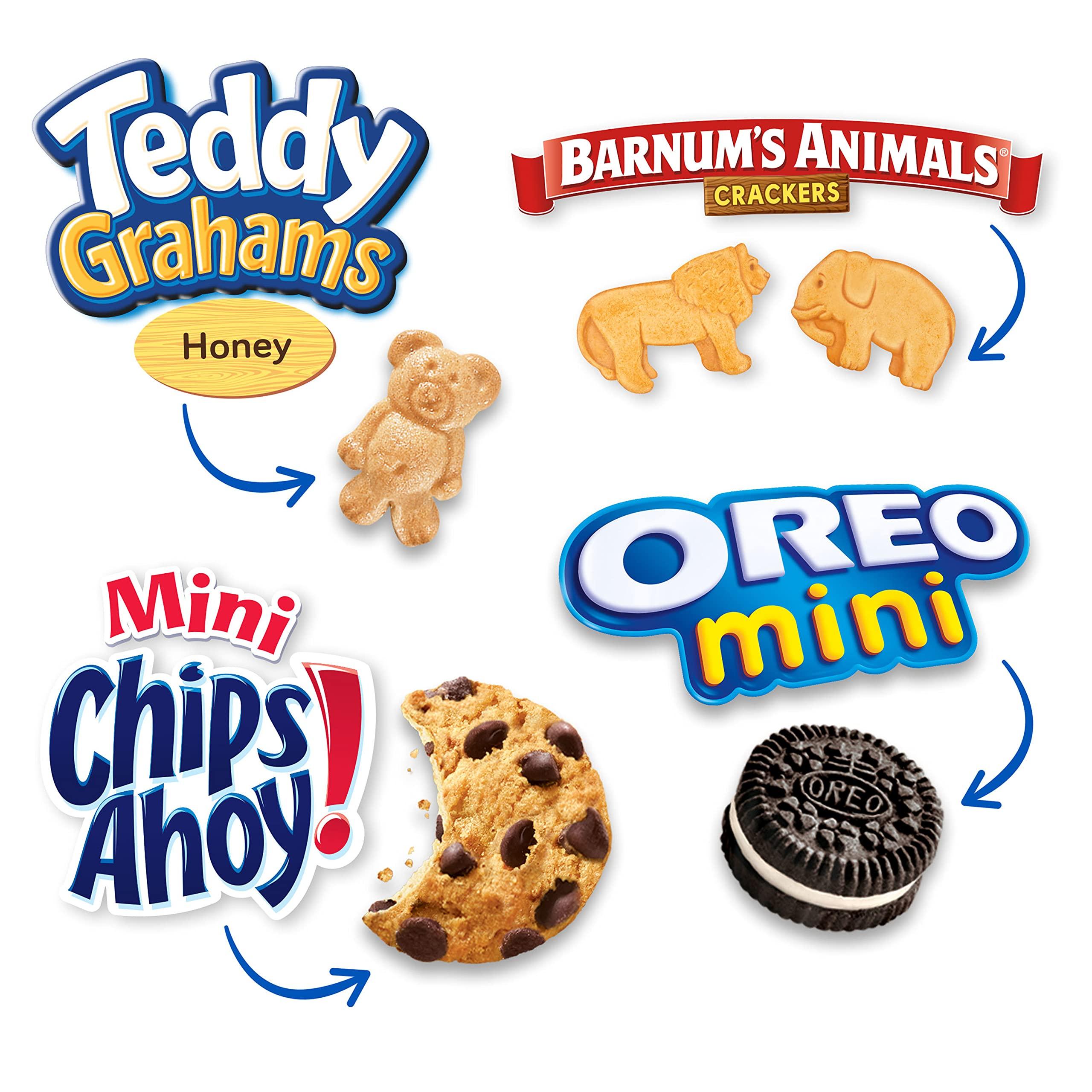 Nabisco Team Favorites Variety Pack, OREO Mini, CHIPS AHOY! Mini, Teddy Grahams Honey & Barnum's Animal Crackers, 30 Snack Packs - Image 4