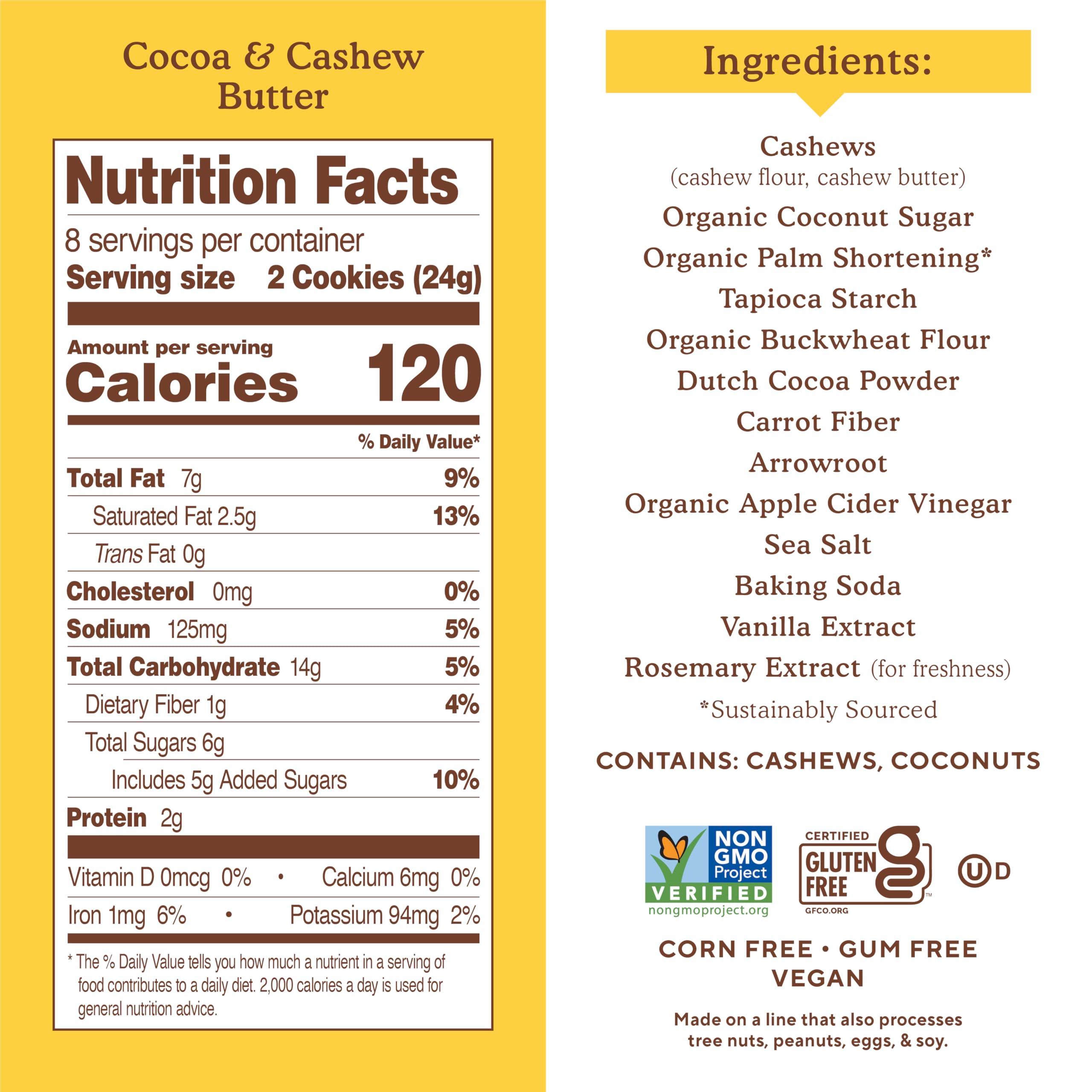 Simple Mills, Cocoa Cashew Crème Sandwich Cookies - Gluten Free, Vegan (Pack of 1) - Image 4