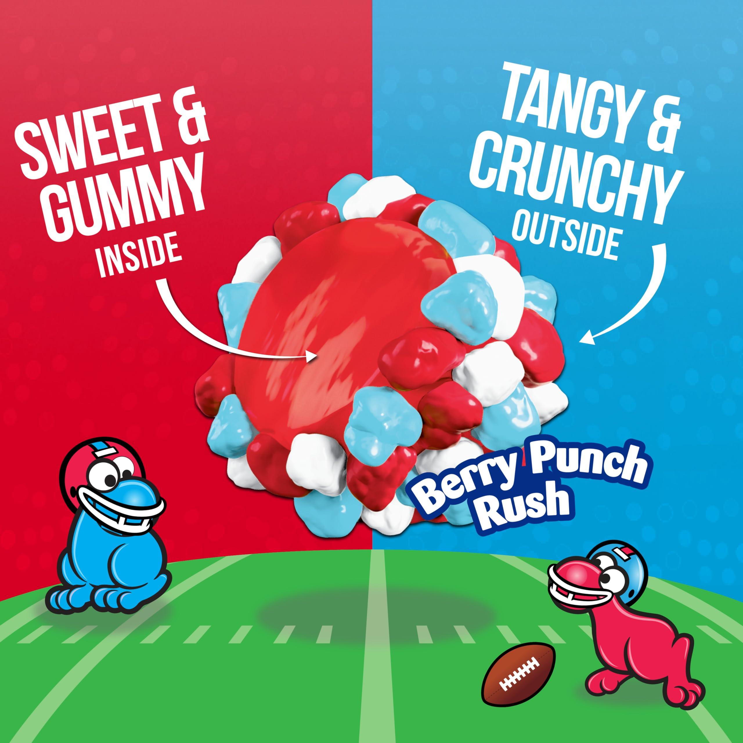 NERDS Gummy Clusters Candy, Berry Punch Rush, Crunchy and Gummy, Game Day Candy, Football Party Supplies, 8 oz - Image 4