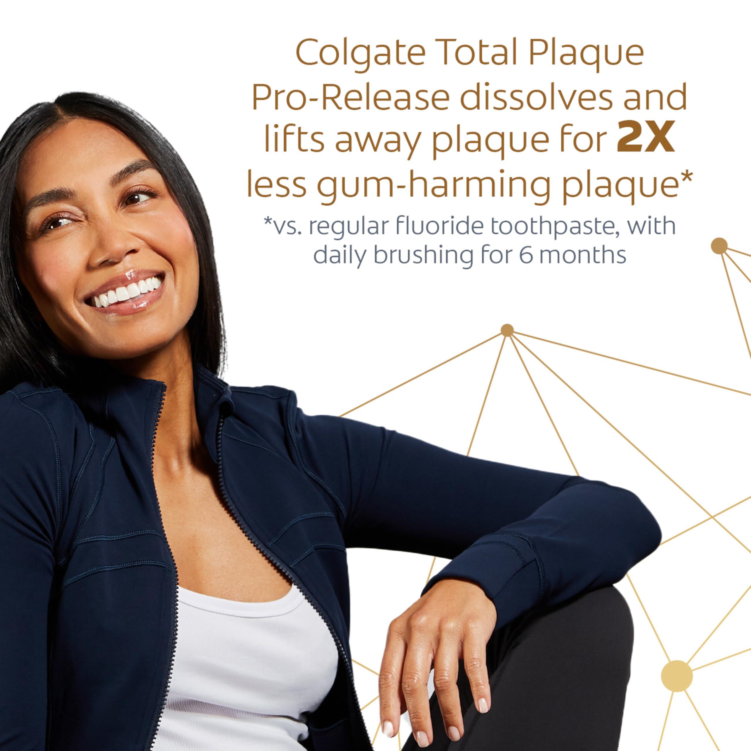 Colgate Total Plaque Pro Release Whitening Toothpaste, 2 Pack, 3.0 Oz Tubes - Image 3