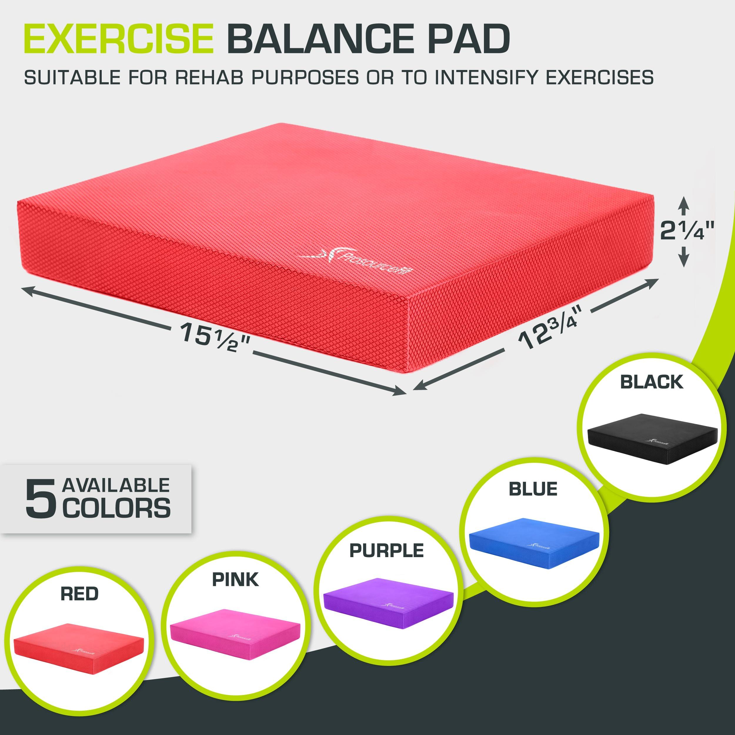 ProsourceFit Exercise Balance Pad – Large Cushioned Non-Slip Foam Mat & Knee Pad for Fitness, Stability Training, Physical Therapy, Yoga 15"x19" - Image 2