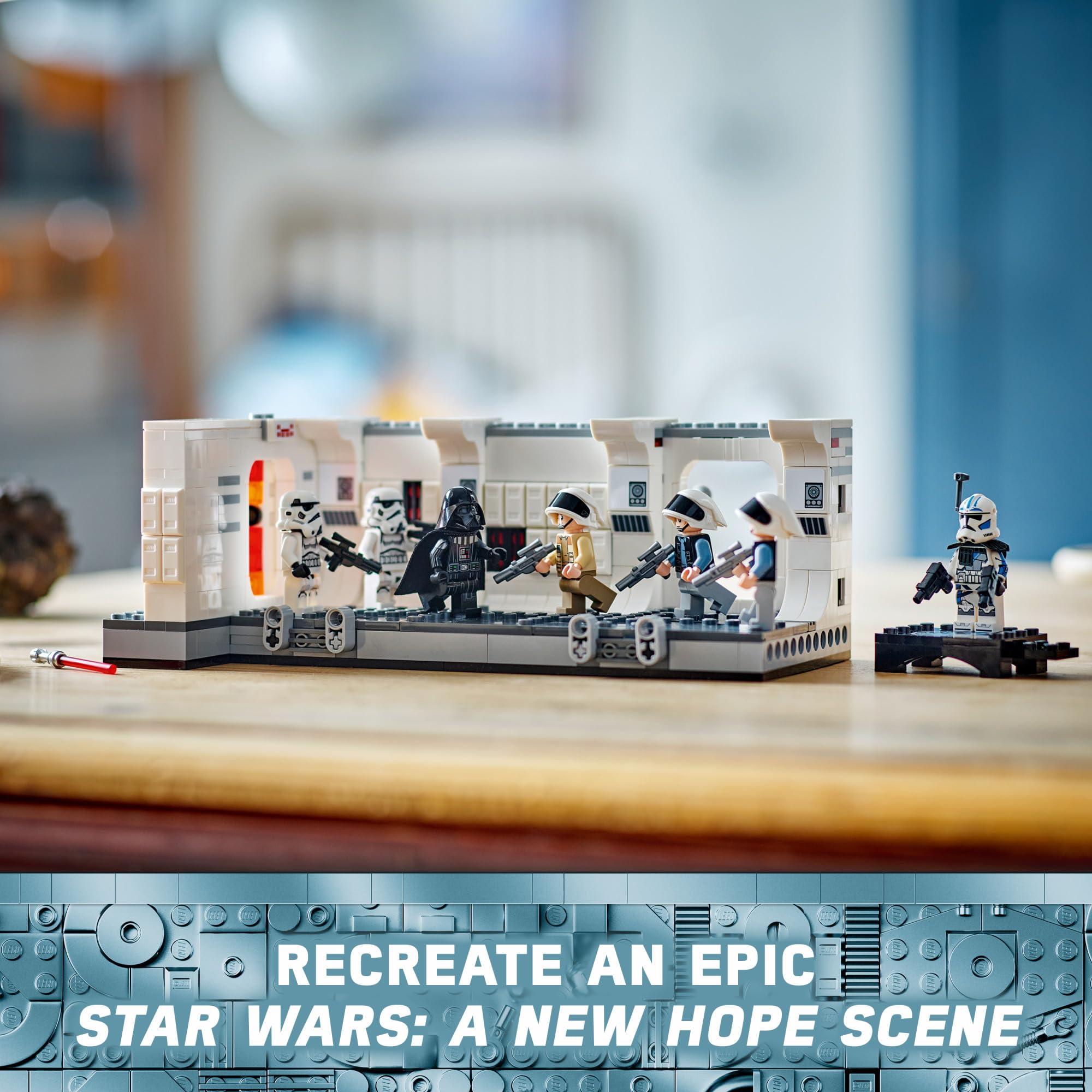 LEGO Star Wars: A New Hope Boarding The Tantive IV Fantasy Toy, Collectible Star Wars Toy with Exclusive 25th Anniversary Minifigure Clone Trooper Fives, Gift Idea for Kids Ages 8 and Up, 75387 - Image 5