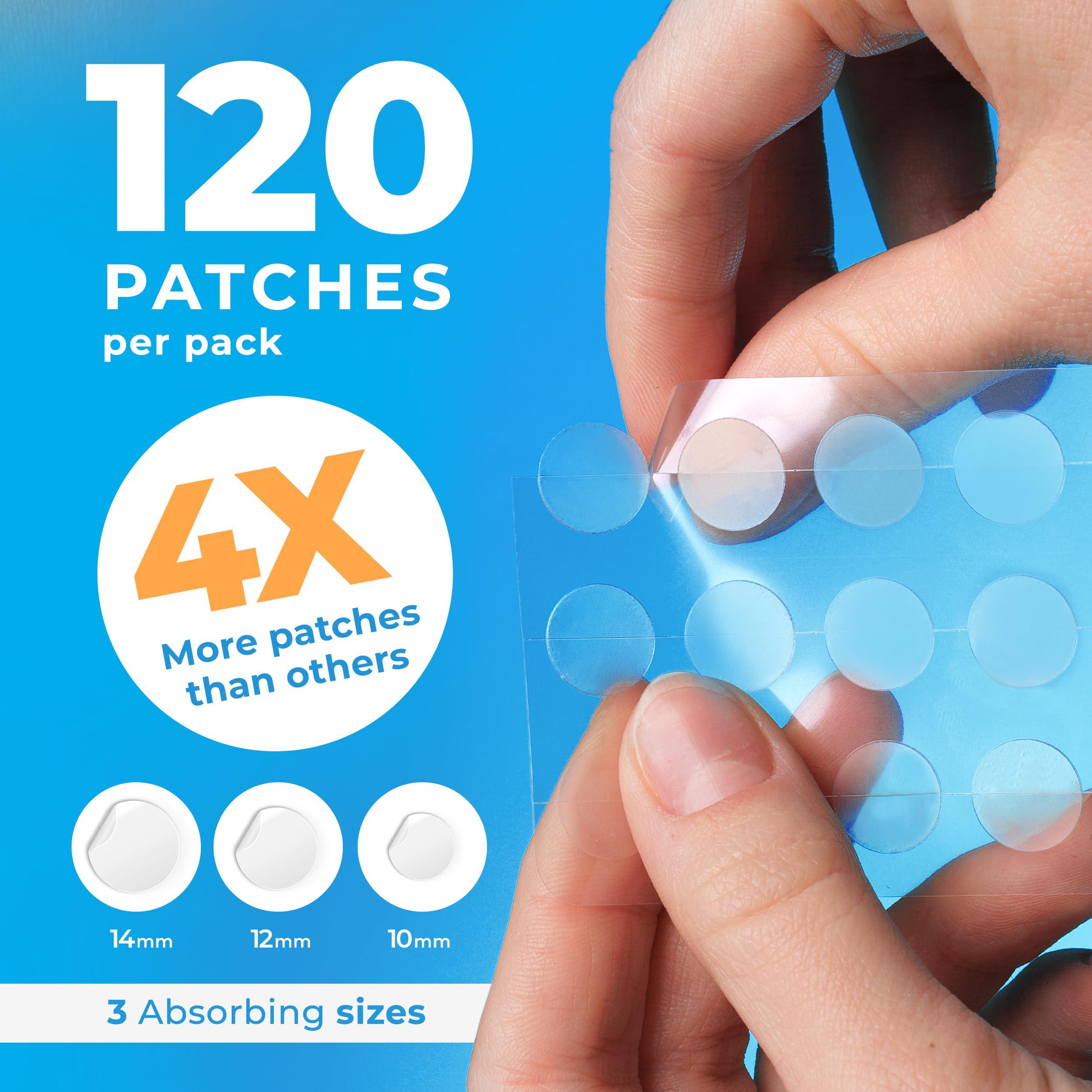 PatchRx Pimple Patches for Face (120 Patches), Hydrocolloid Acne Patches with Tea Tree Oil, Pimple Patch Pimple Stickers - Hydrocolloid Patch Acne Dots - Acne Pimple Patches For Face - Zit Patches - Image 2