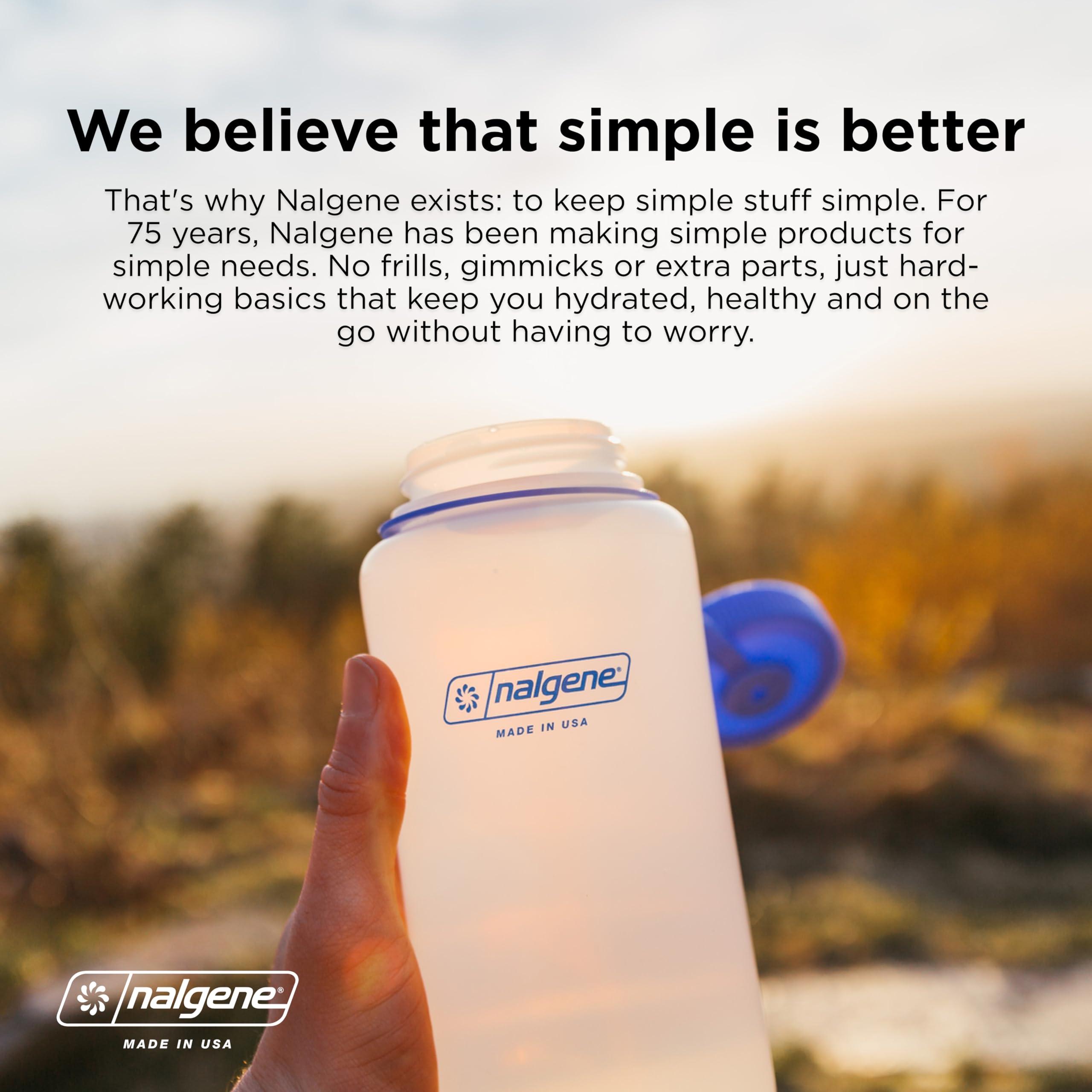 Nalgene Sustain Tritan BPA-Free Water Bottle Made with Material Derived from 50% Plastic Waste (using ISCC certified mass balance), 32 OZ, Narrow Mouth, Eggplant - Image 5