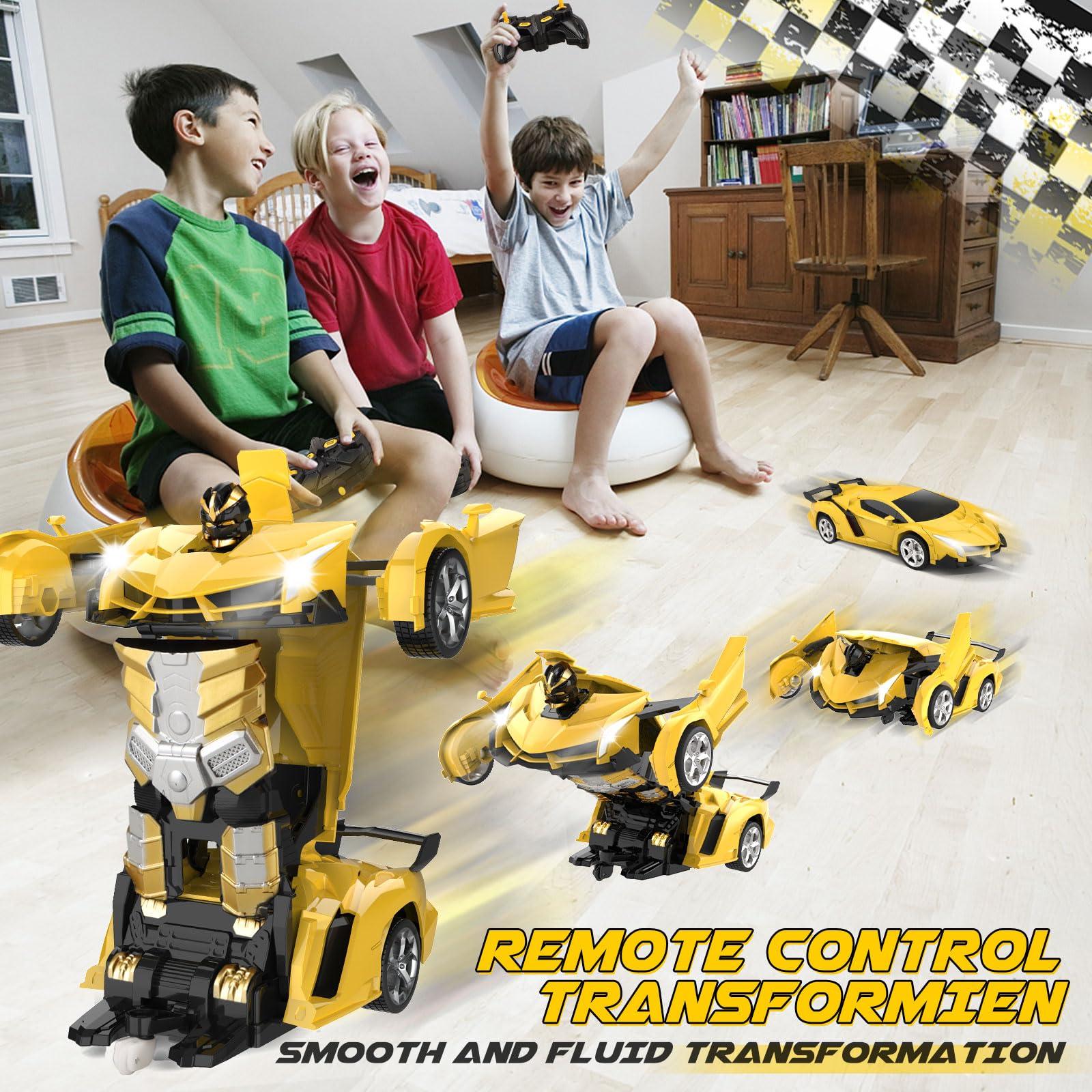 Britik Transform Remote Control Car Toy for Kids 4 5 6 7 8, Remote Control Car for Boys 4-7, Transform Cars for Boys 4-6, Toy Car 5 Year Old Boy, Toys for 3 4 5 6 7 8 9 10 11 12 Years Old Boy - Image 3