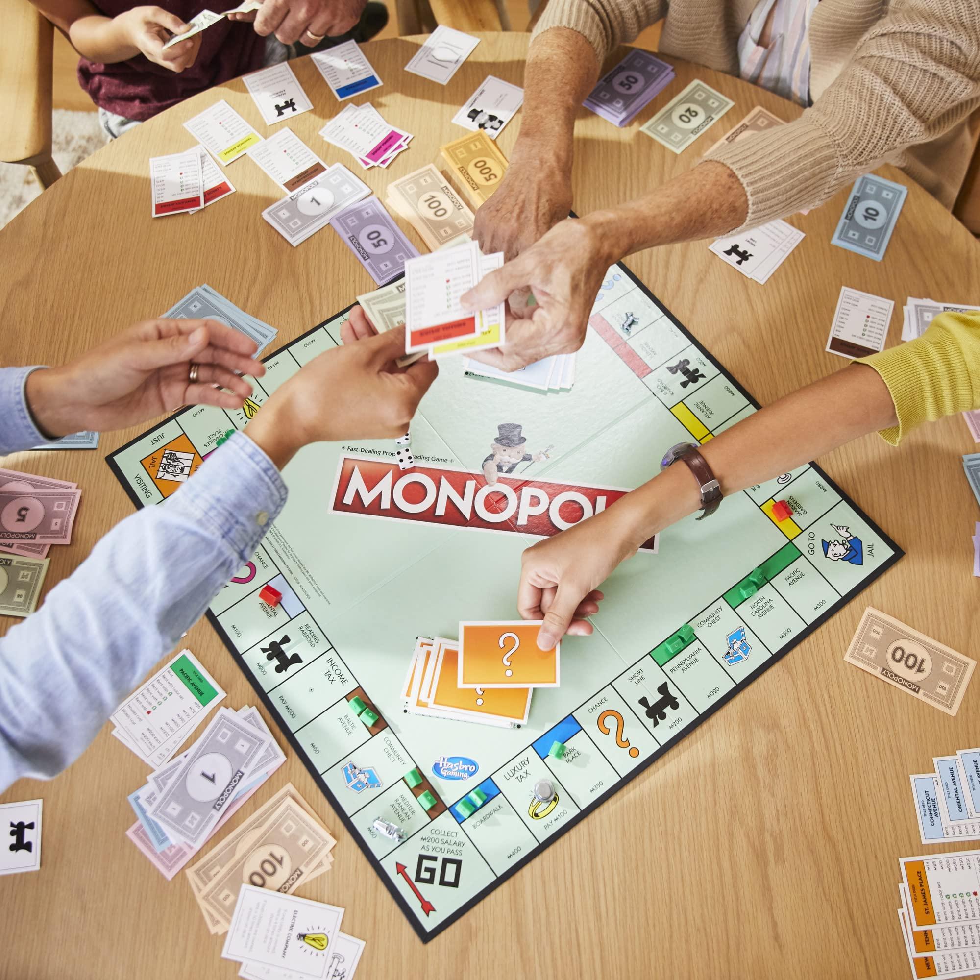 Monopoly Game, Family Board Games for 2 to 6 Players & Kids Ages 8 and Up, Includes 8 Tokens (Token Vote Edition) - Image 8